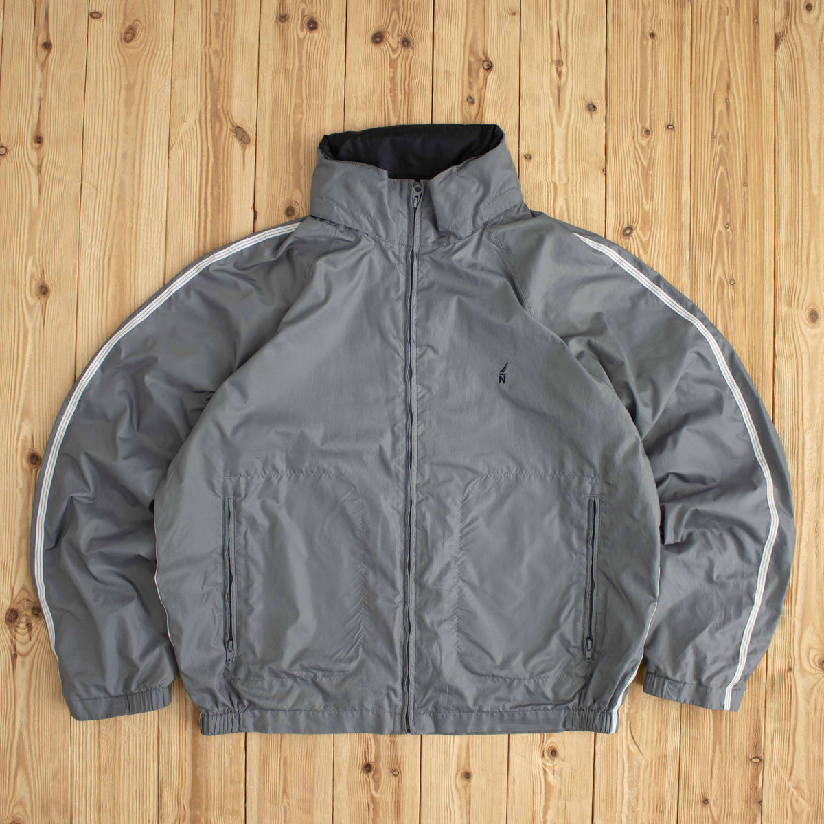 (L) Nautica Vintage Embroidered Jacket Gray