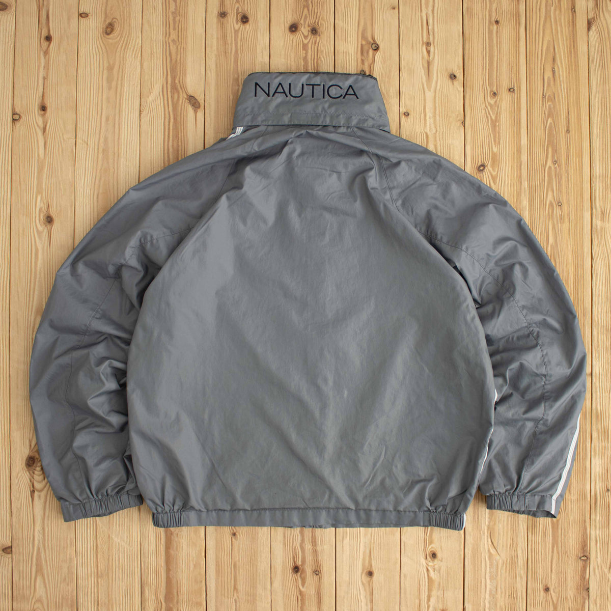 (L) Nautica Vintage Embroidered Jacket Gray
