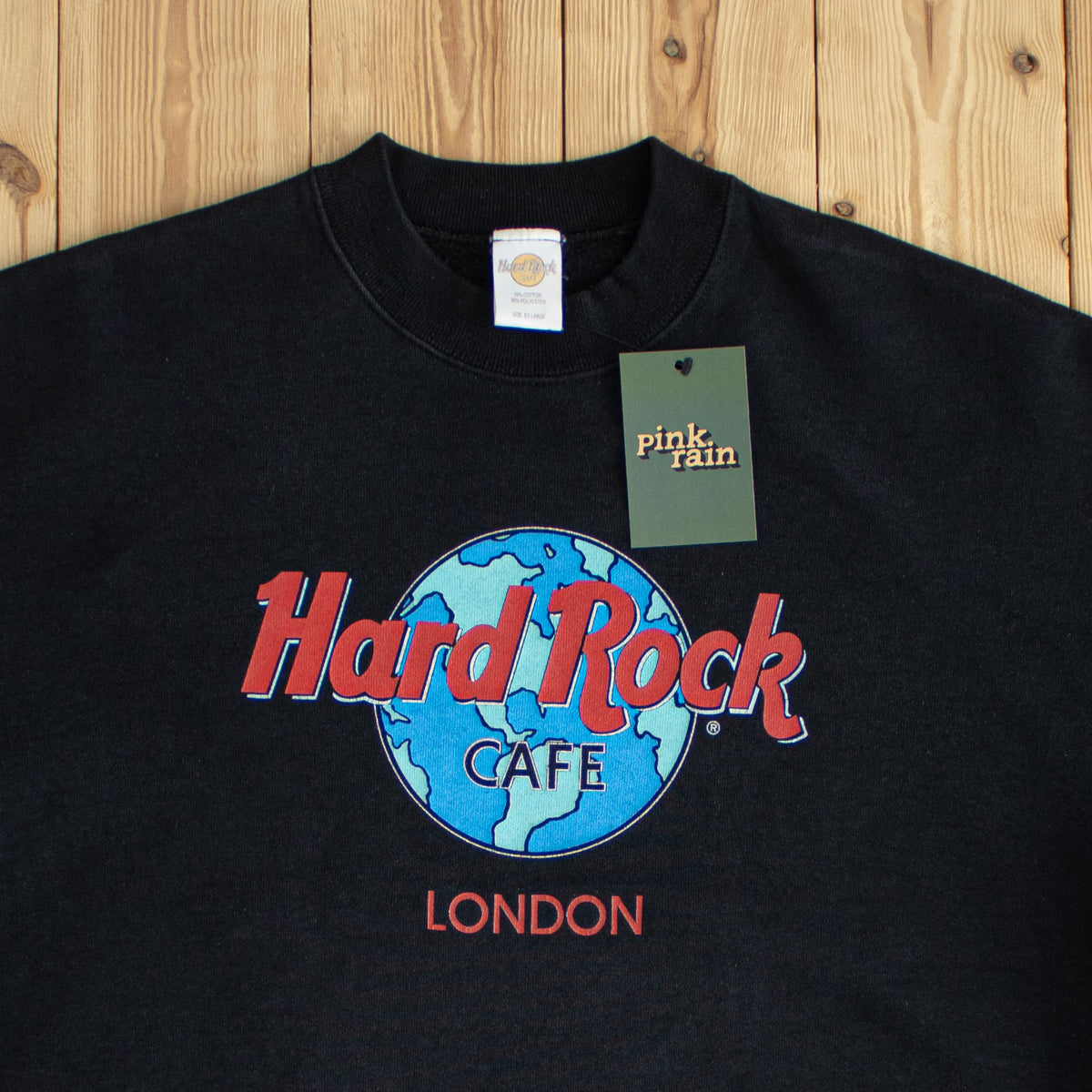 (L) Hard Rock Cafe London Vintage Sweatshirt Black