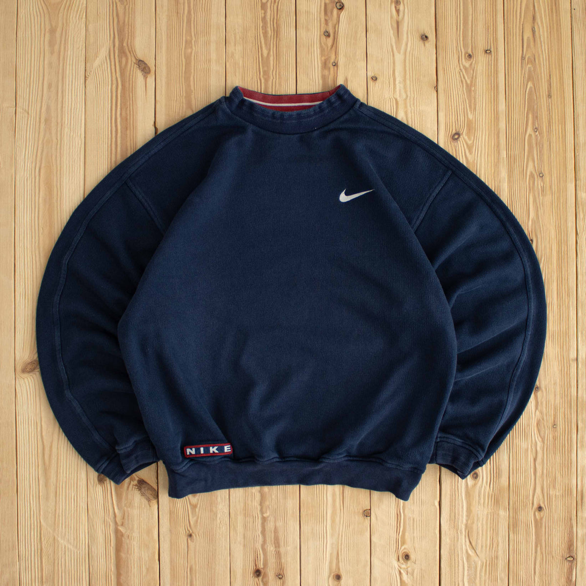 (S/M) Nike Vintage Essential Embroidered Sweatshirt Blue