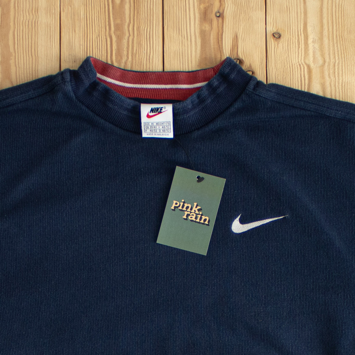 (S/M) Nike Vintage Essential Embroidered Sweatshirt Blue
