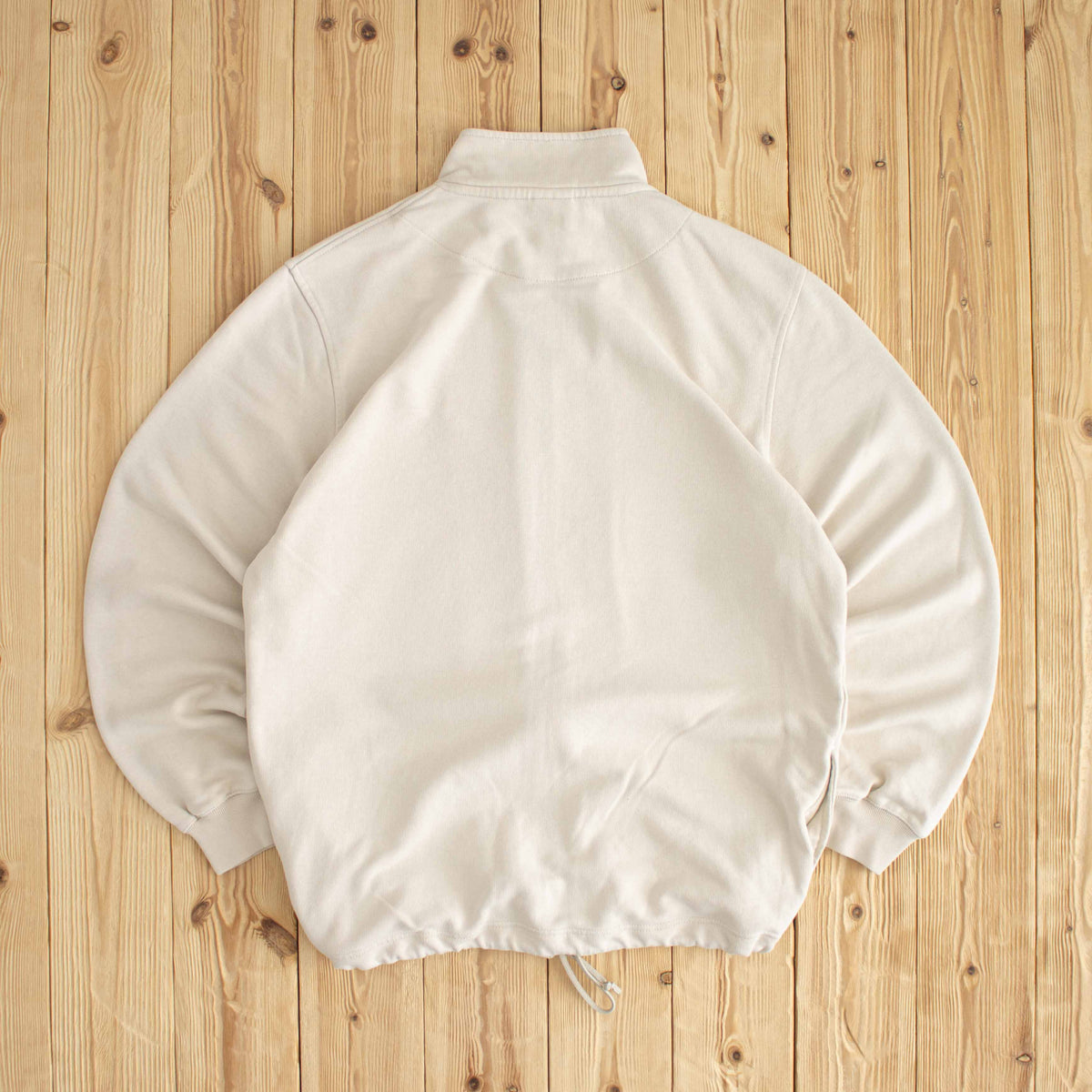 (M/L) Nike Vintage Essential Embroidered Full-Zip Sweatshirt Beige