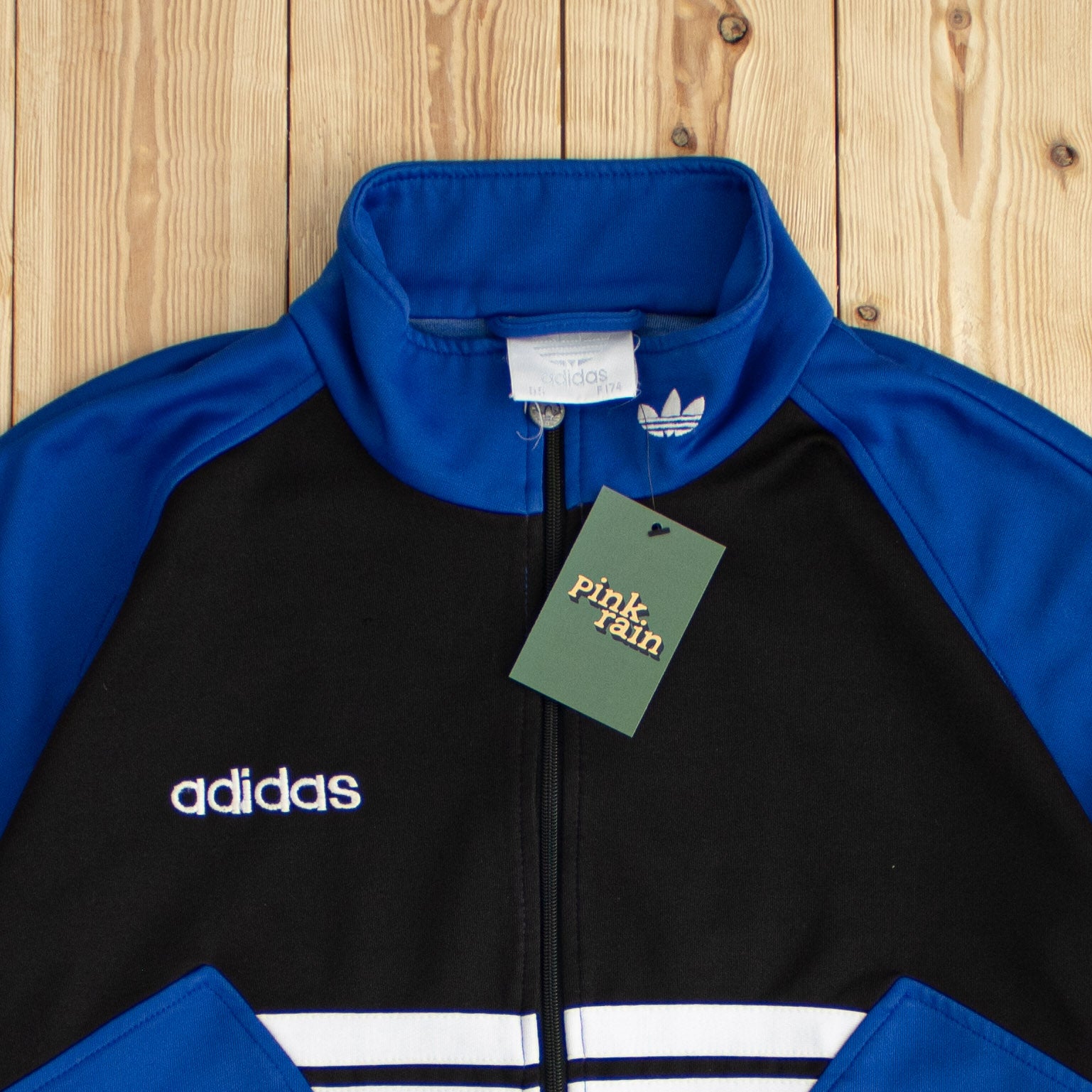 (M) Vintage Adidas Embroidered Full-Zip Sweatshirt