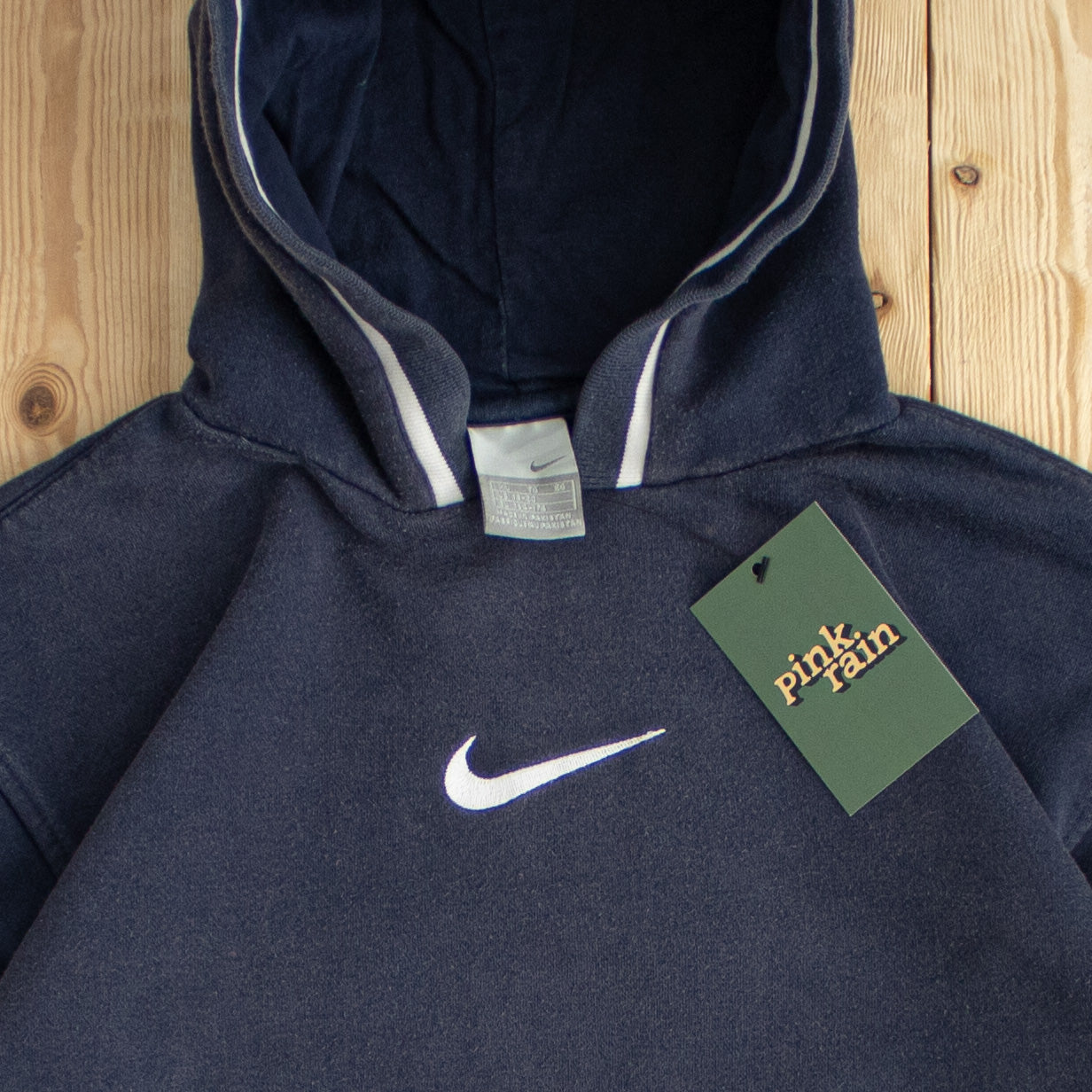 (S) Vintage Nike Swoosh Embroidered Hoodie