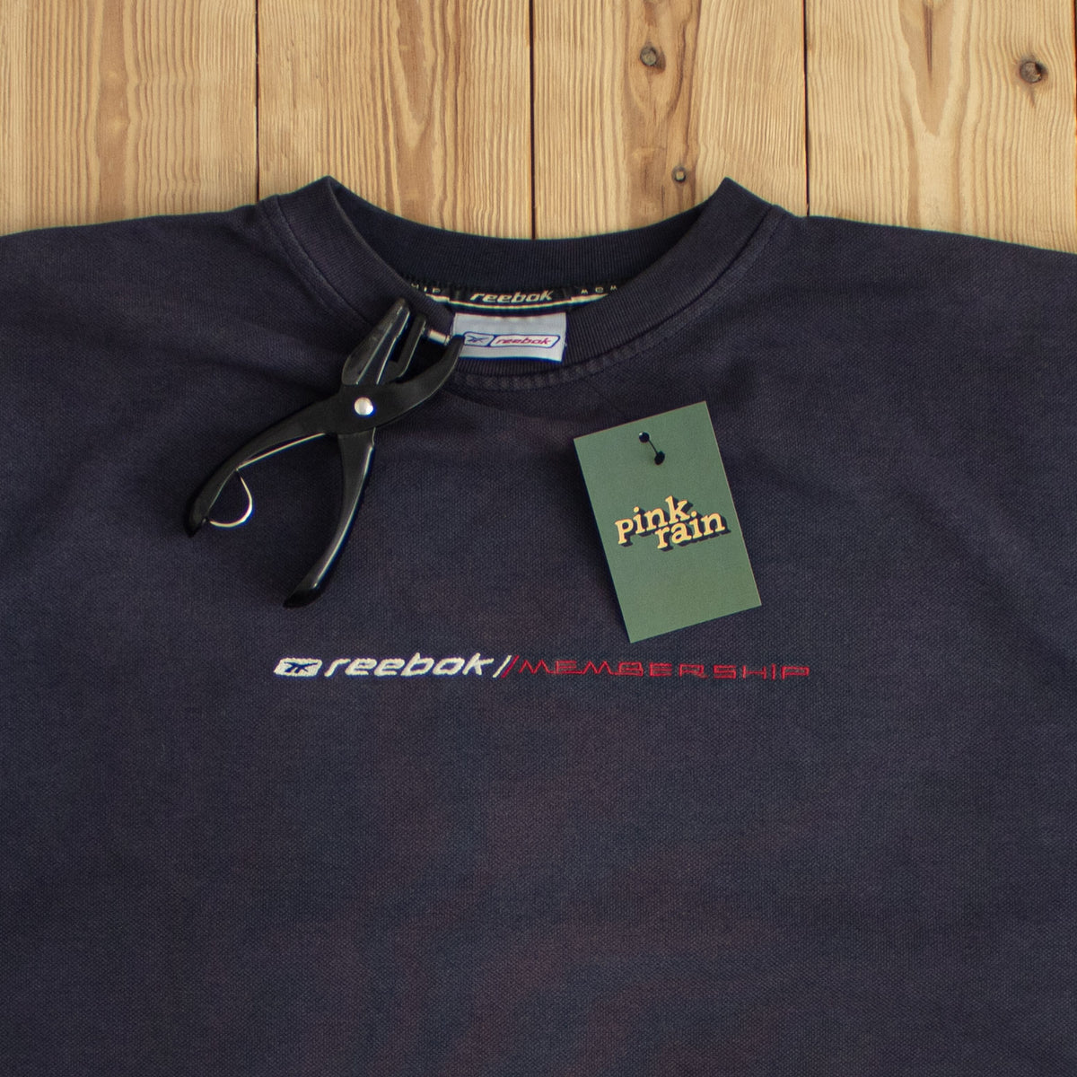 (L) Reebok Membership Vintage Embroidered Sweatshirt Blue