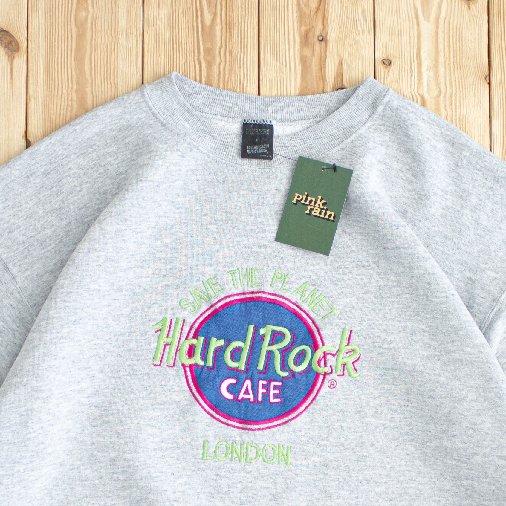 (L) Vintage Hard Rock Cafe London Embroidered Sweatshirt