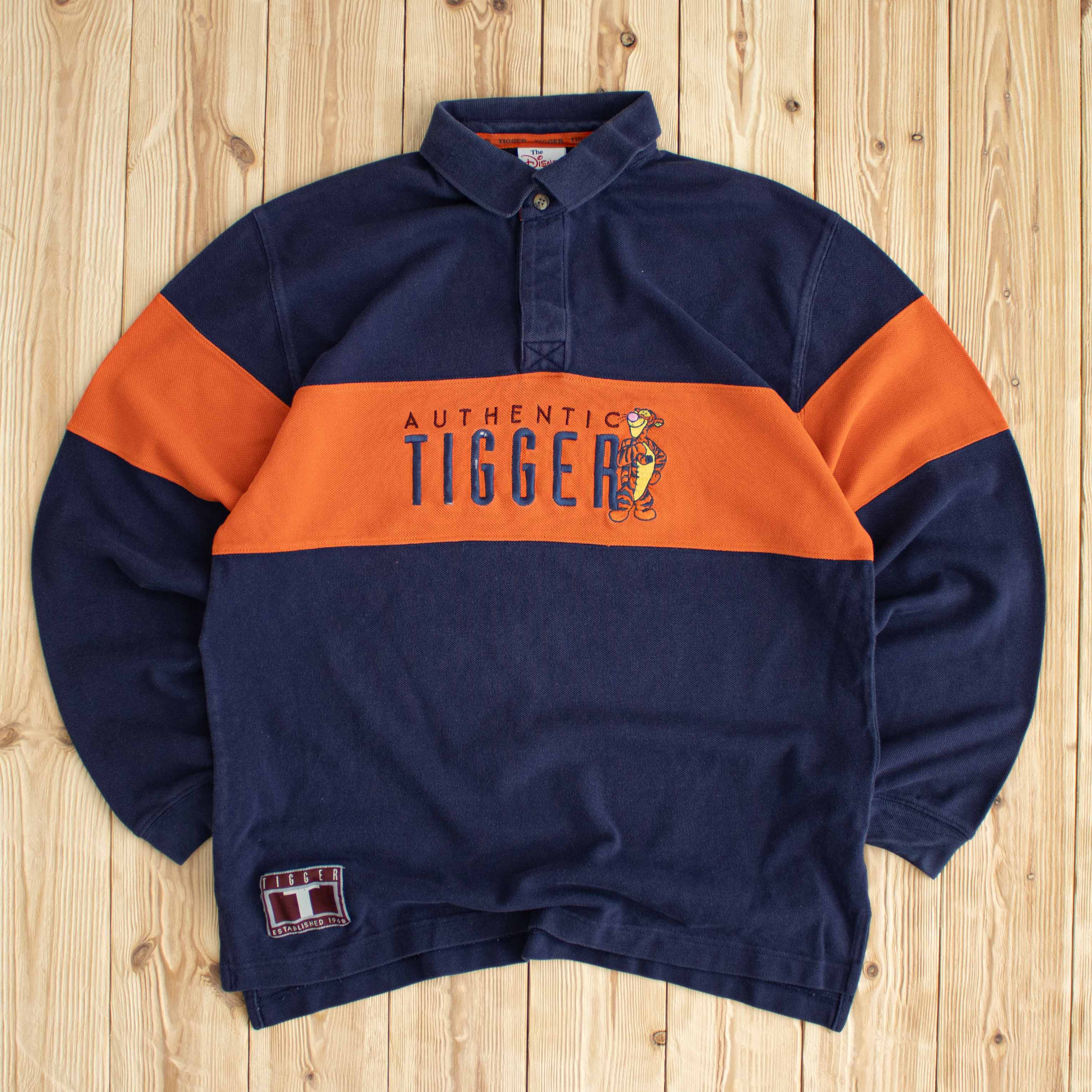(M) Vintage Authentic Tigger Embroidered Polo Shirt