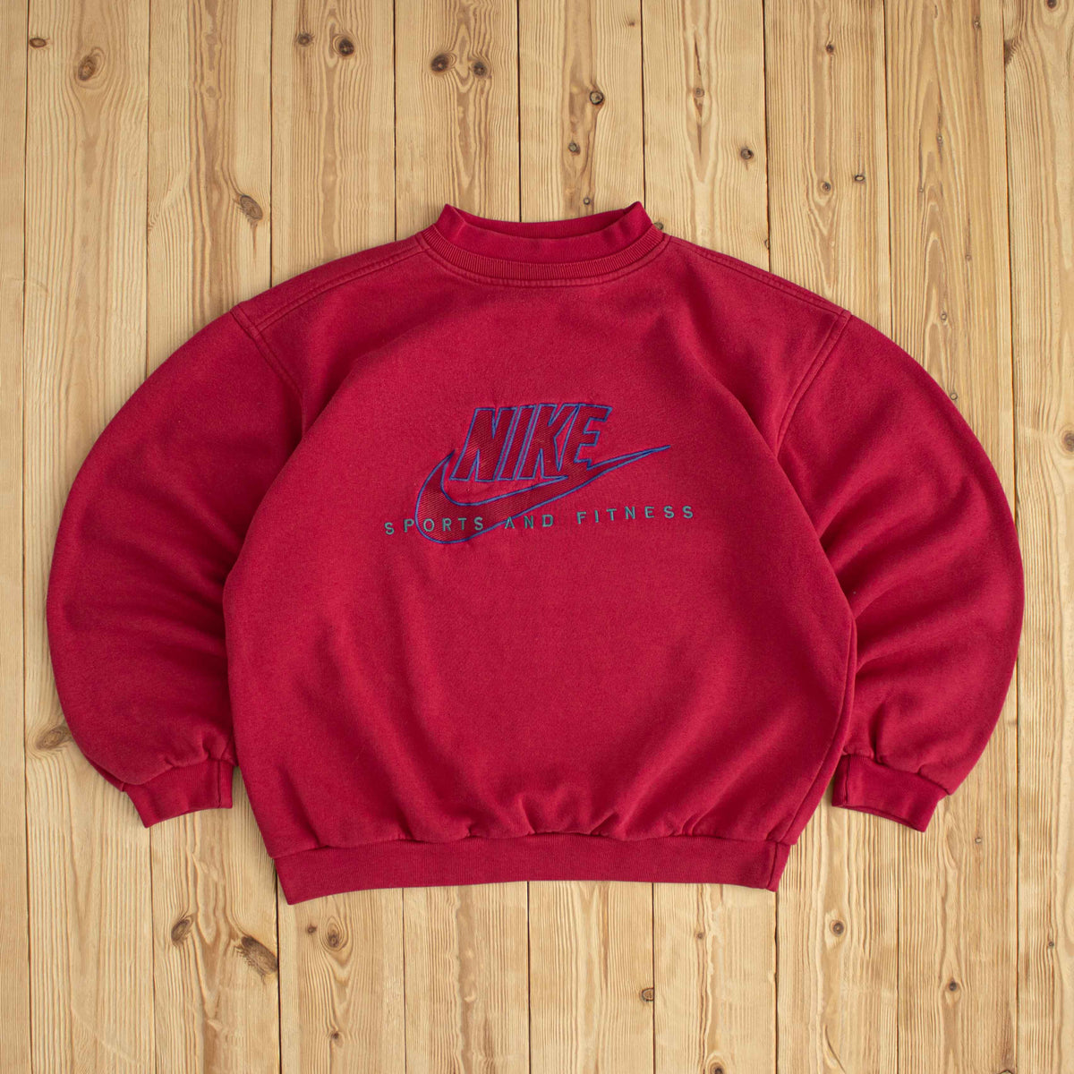 (M) Nike Sports & Fitness Vintage Embroidered Sweatshirt Pink