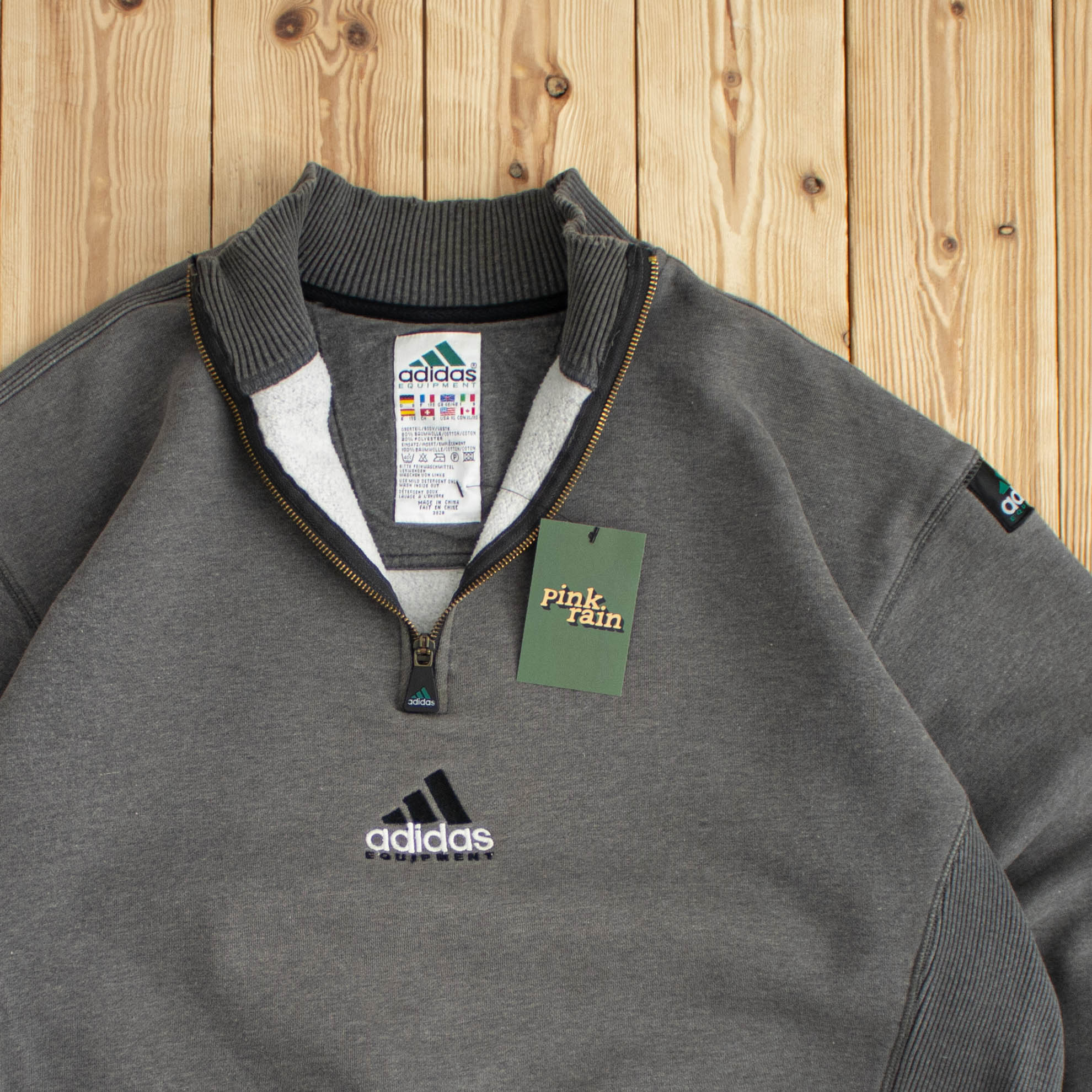 (XL) Vintage Adidas Equipment Embroidered Quarter-Zip