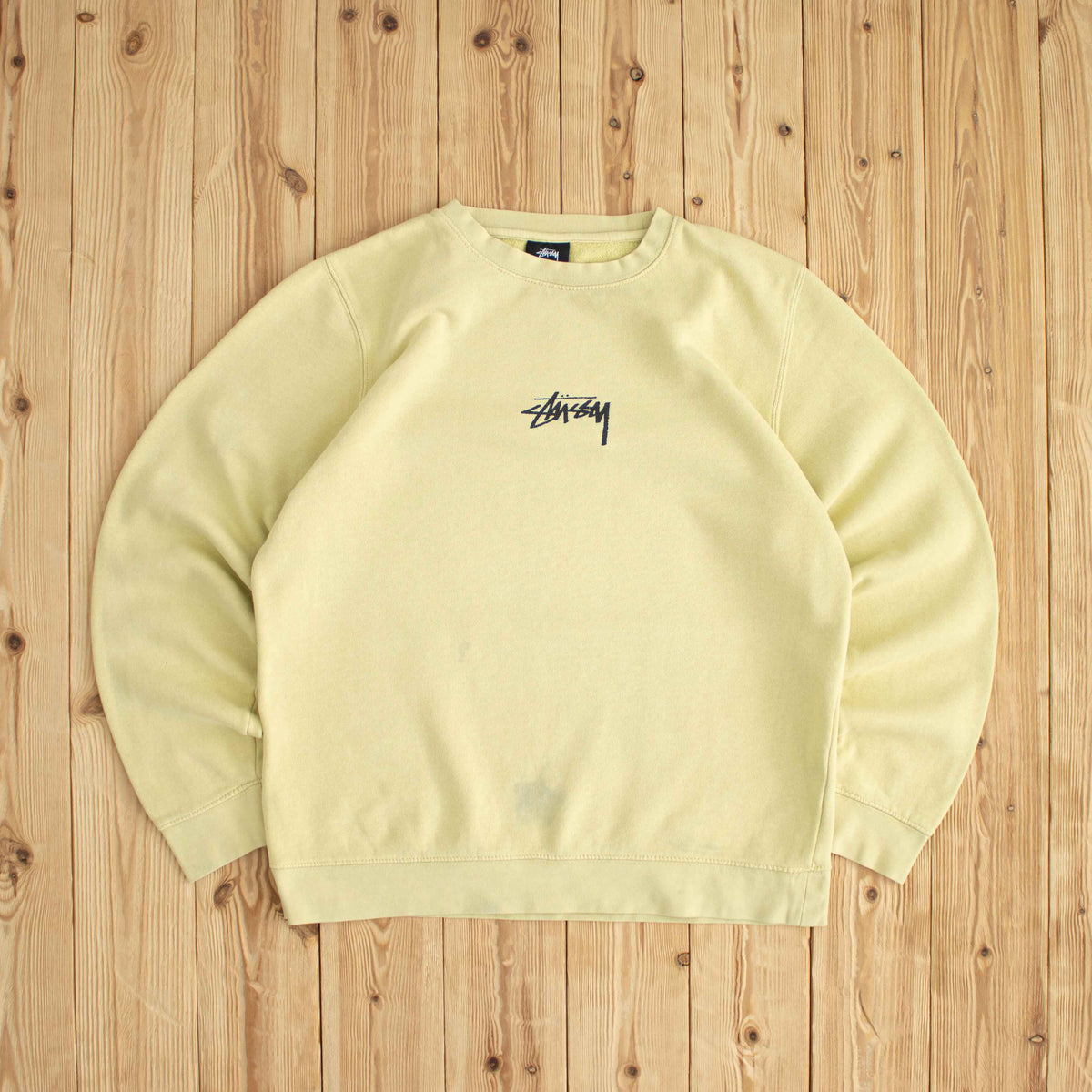 (M) Stüssy USA Vintage Sweatshirt Lemon