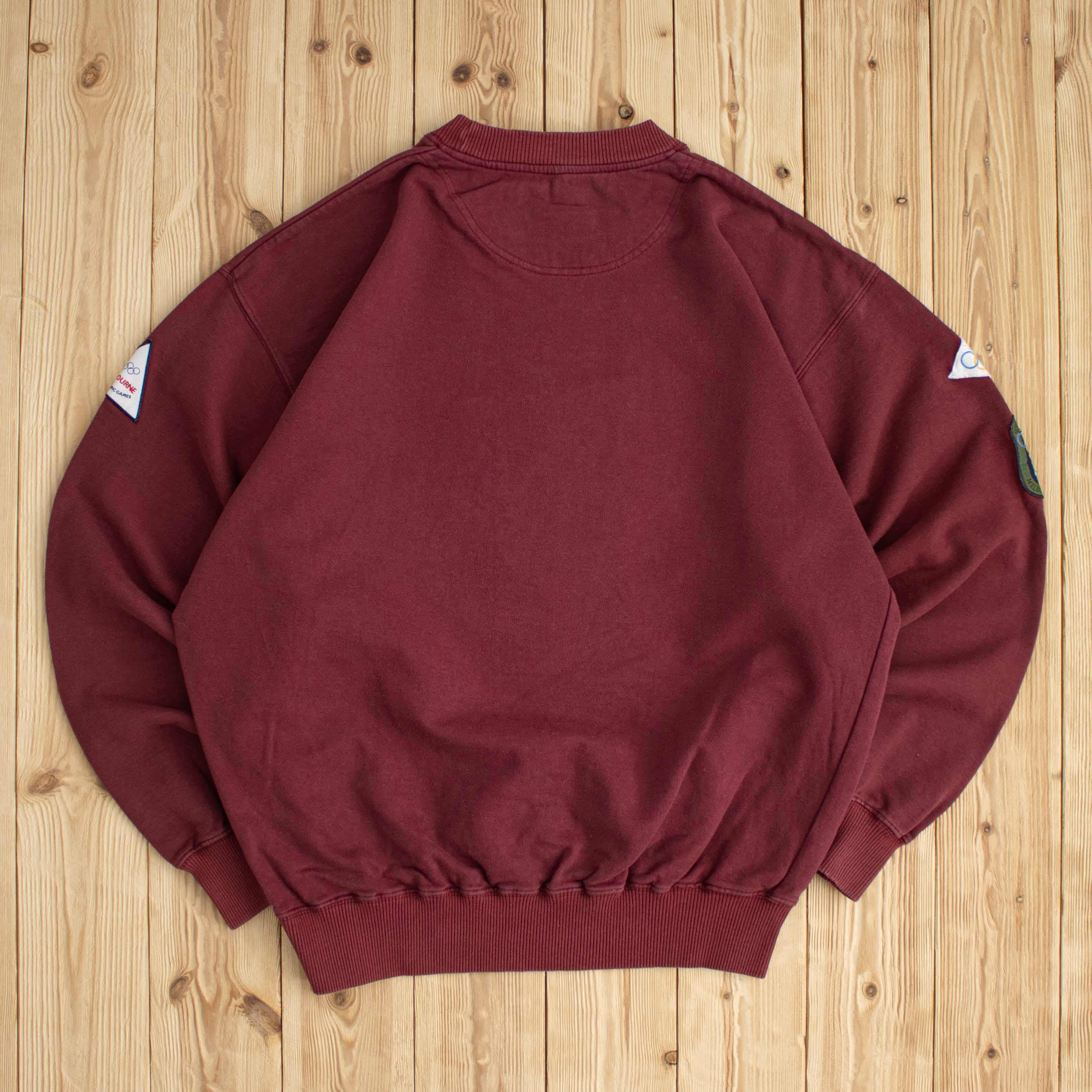 (L) 1956 Adidas Melbourne Olympic Games Embroidered Sweatshirt