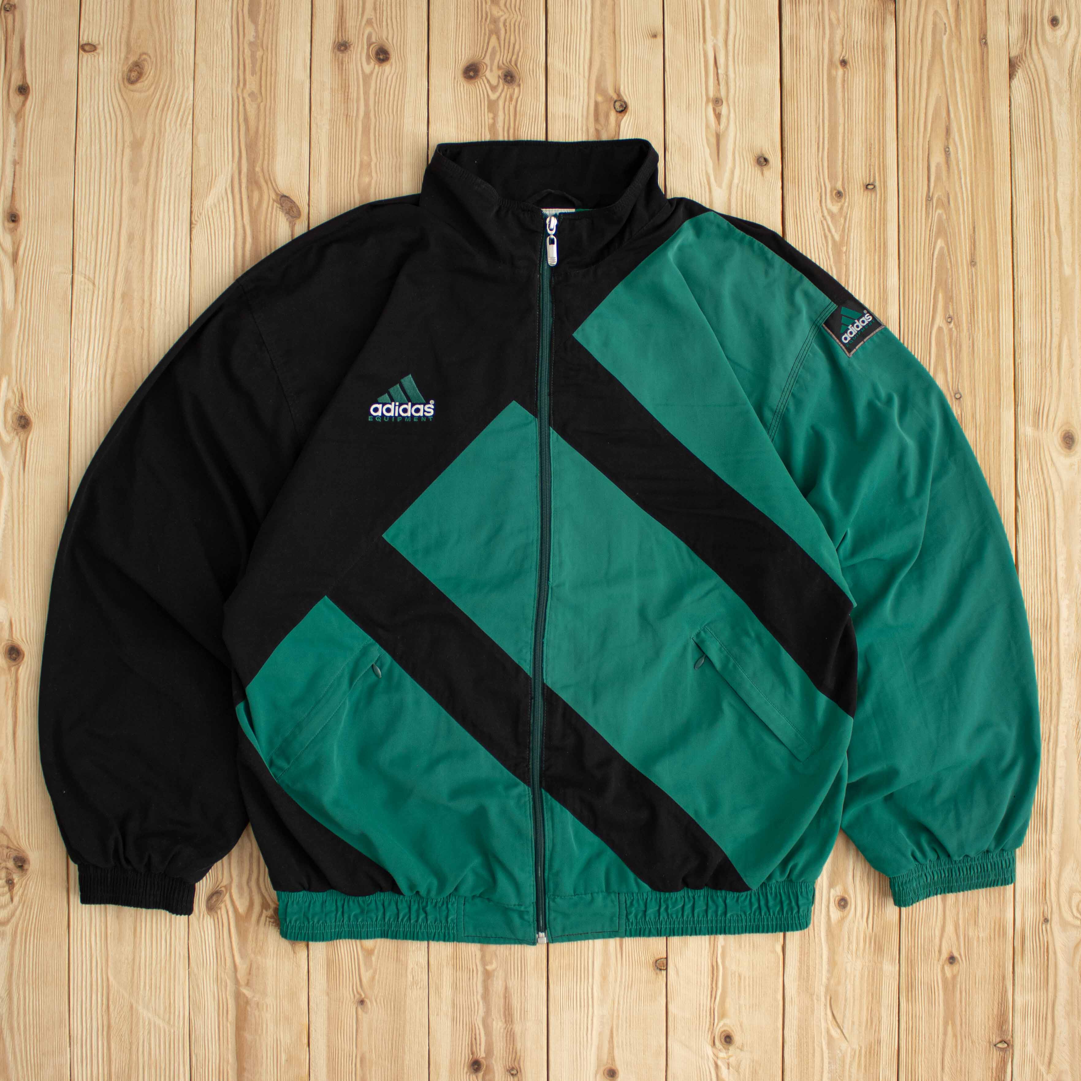 (L) Vintage Adidas Equipment Embroidered Jacket