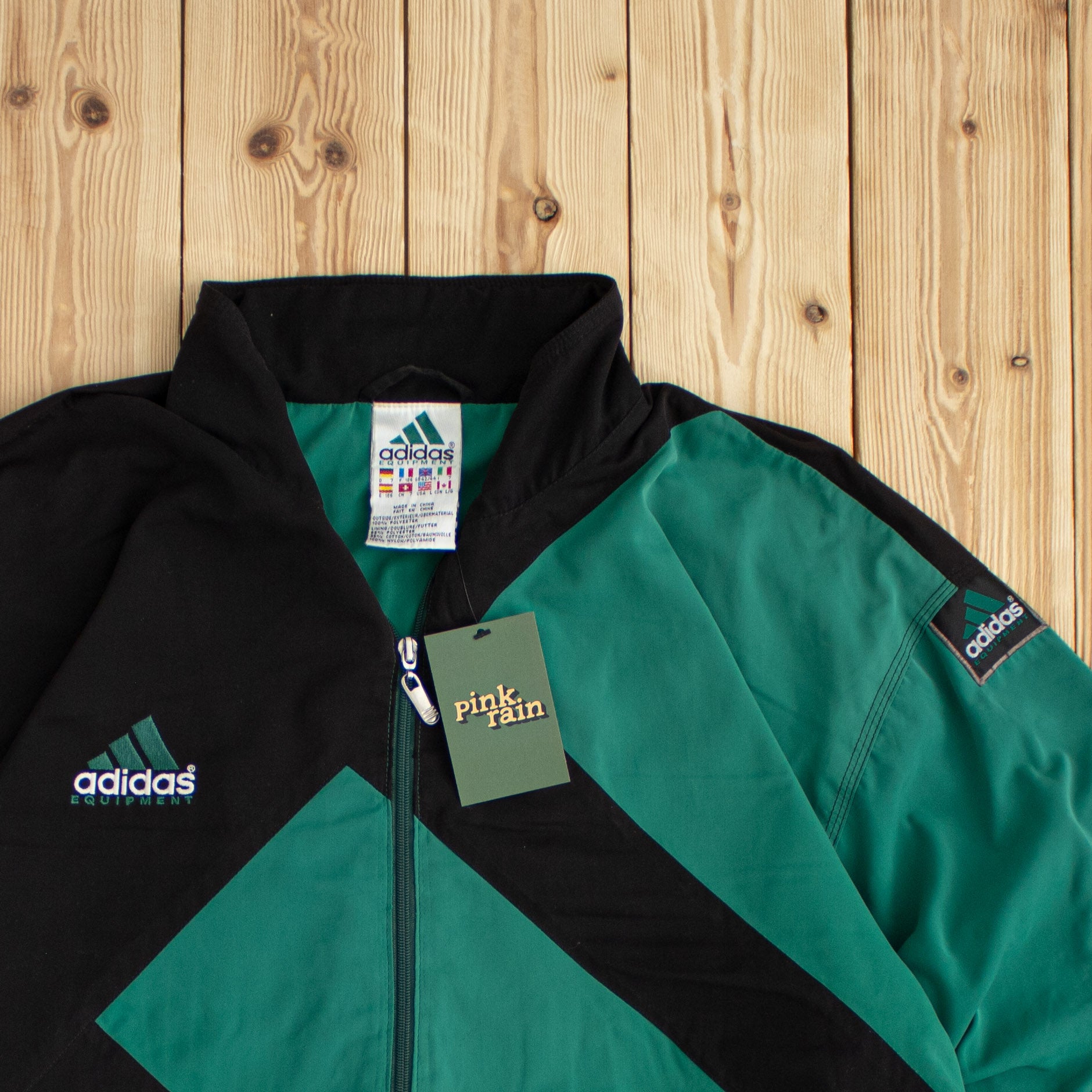 (L) Vintage Adidas Equipment Embroidered Jacket