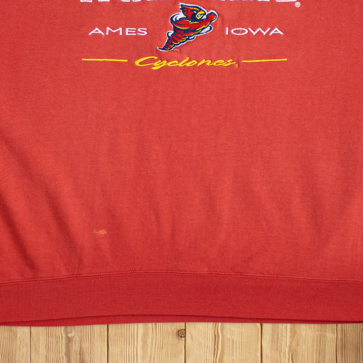 (L) Lee Iowa State Cyclones Vintage Embroidered Sweatshirt Red