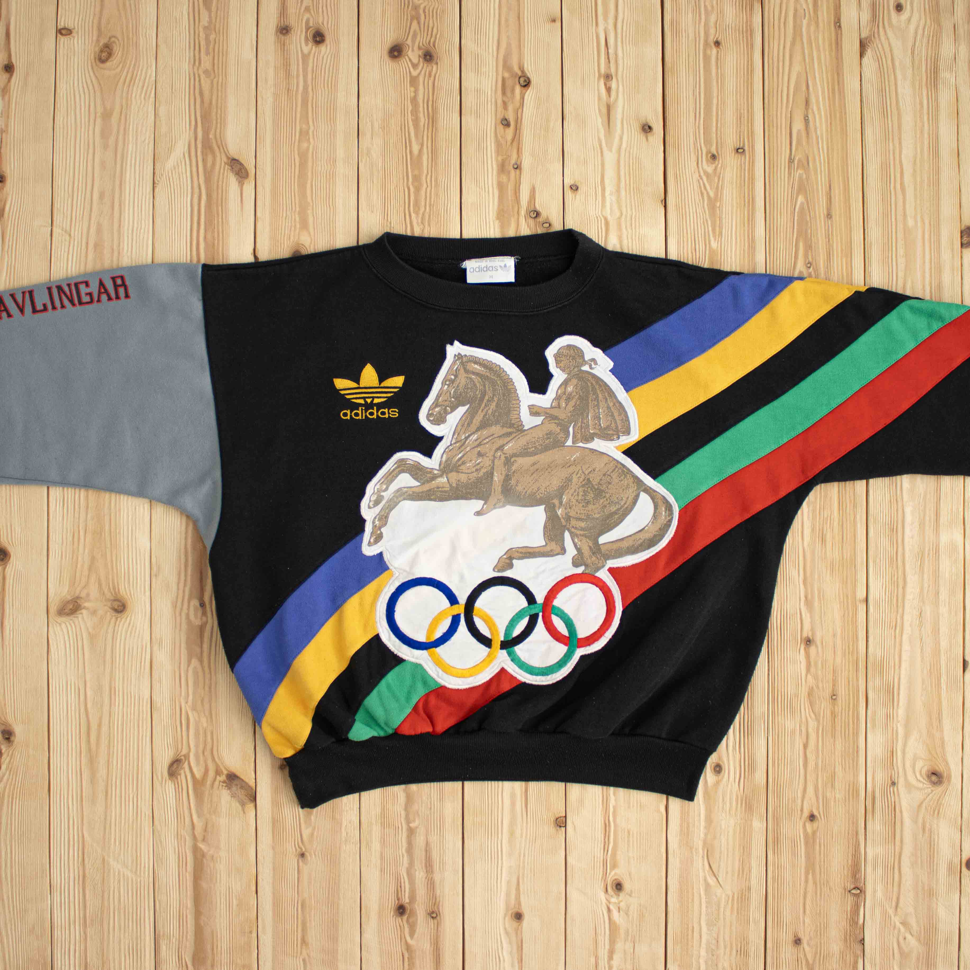 (M) 1952 Adidas Olympics Helsinki Embroidered Sweatshirt