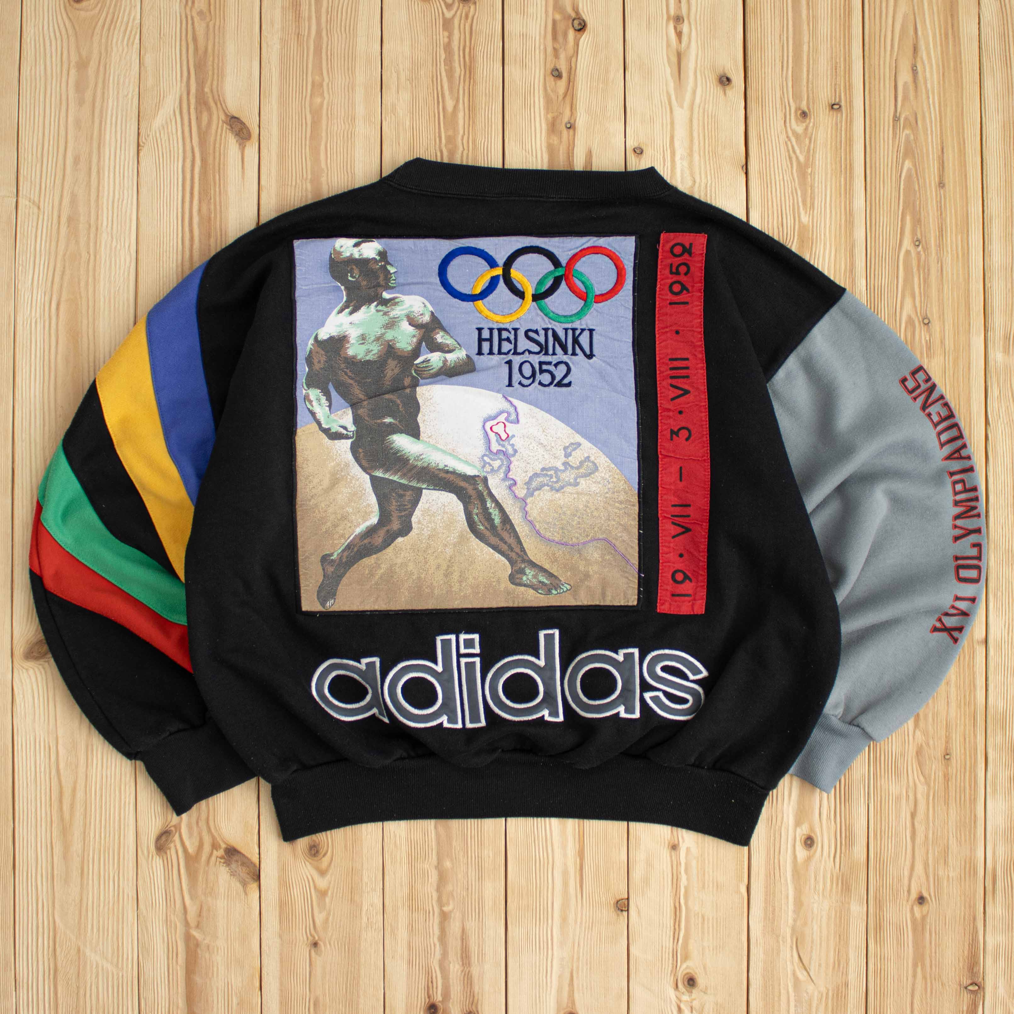 (M) 1952 Adidas Olympics Helsinki Embroidered Sweatshirt
