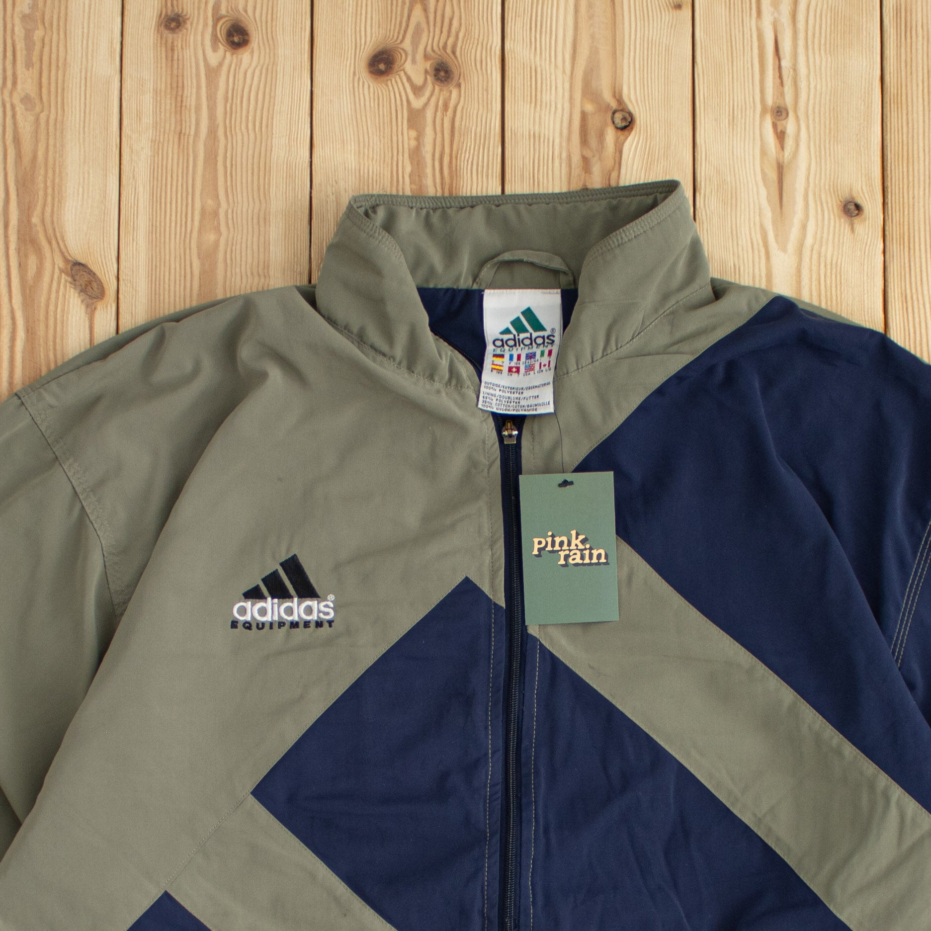 (M/L) Vintage Adidas Equipment Embroidered Jacket
