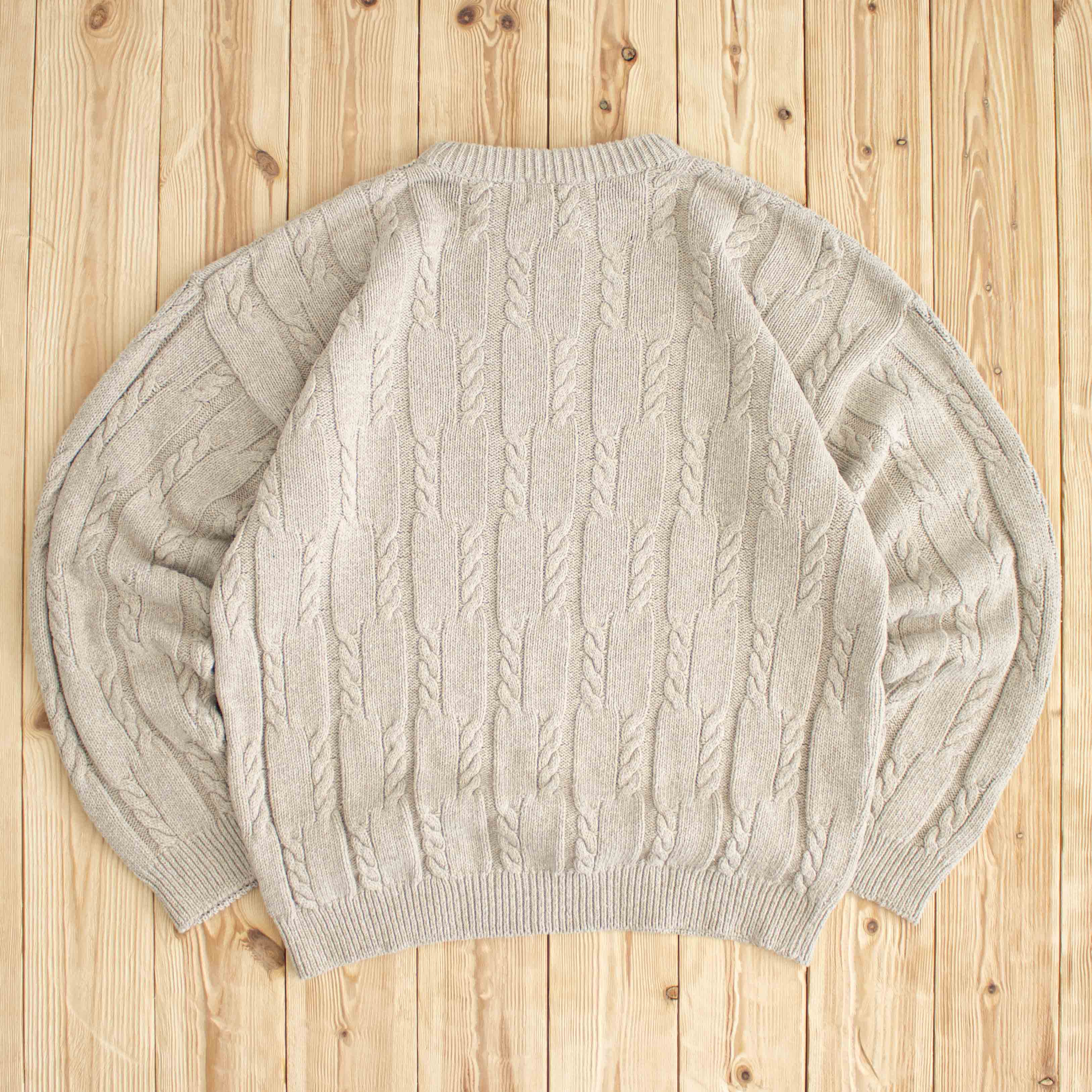 (L) Vintage Chaps Ralph Lauren Embroidered Heavy Sweater