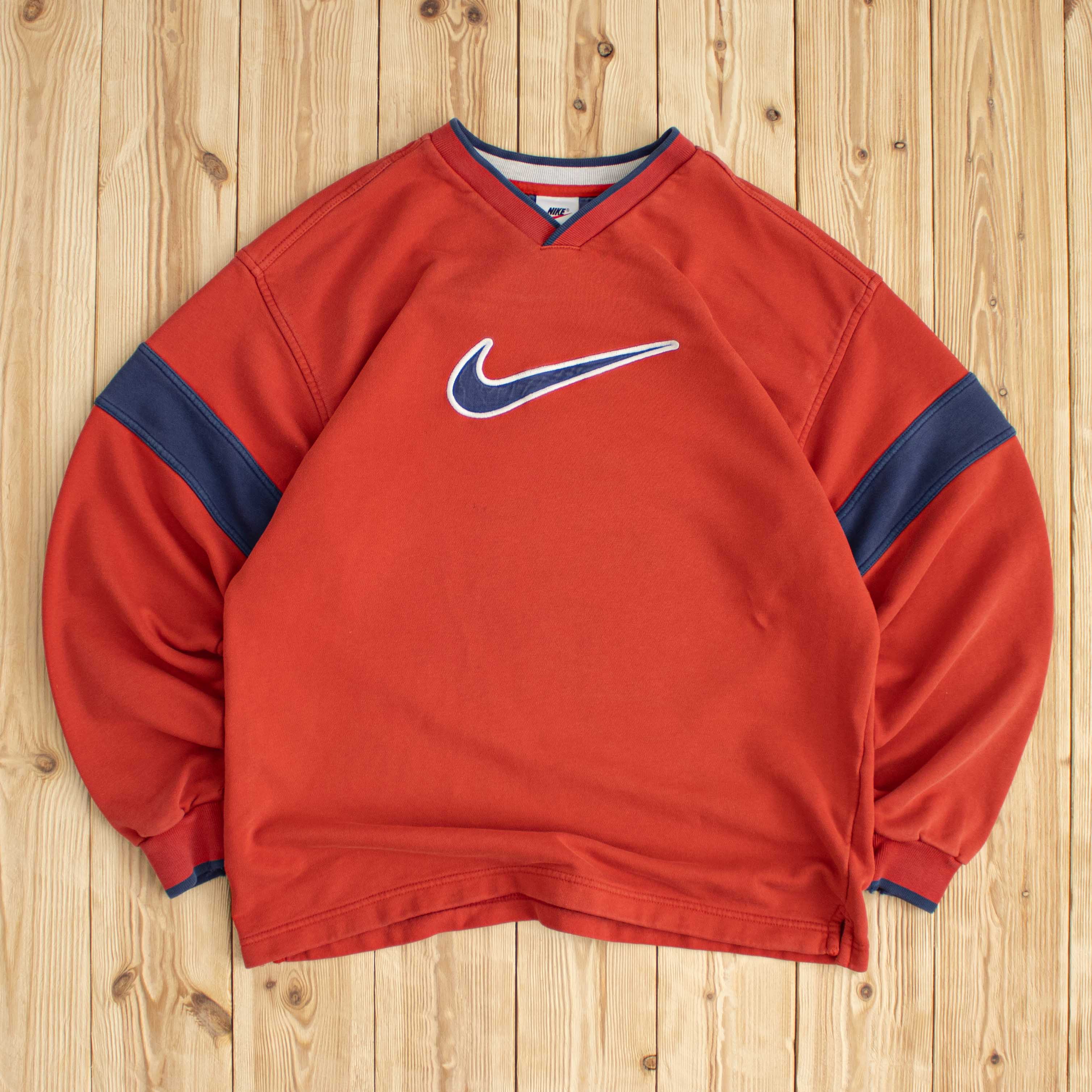 (S/M) Vintage Nike Swoosh Embroidered Sweatshirt