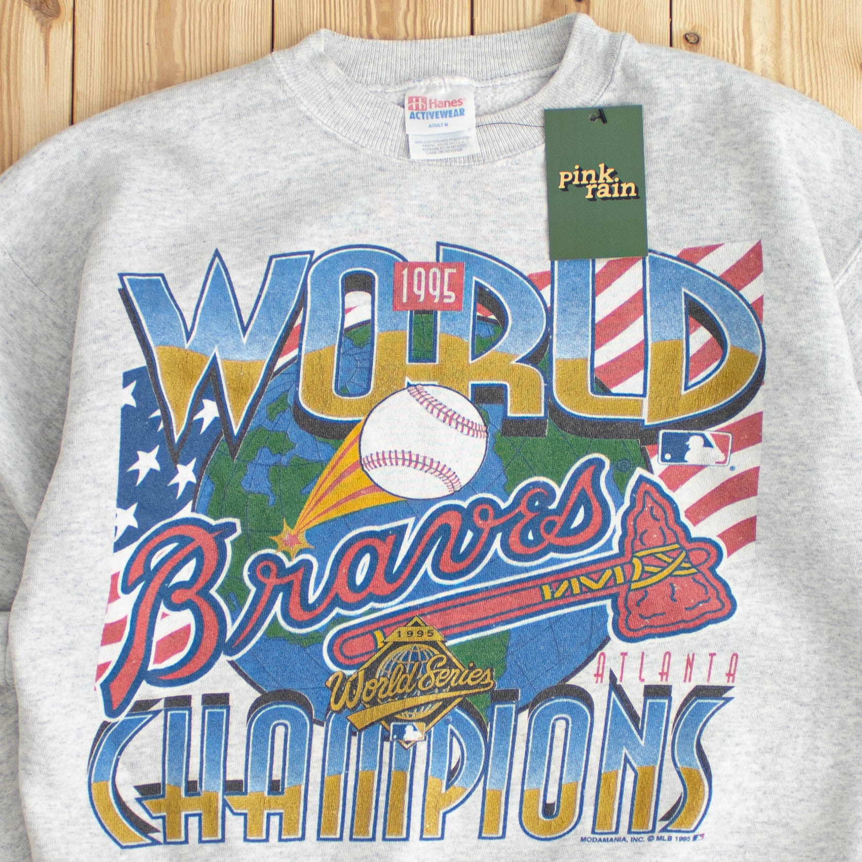 (S) 1995 MLB Champions Atlanta Braves Sweatshirt