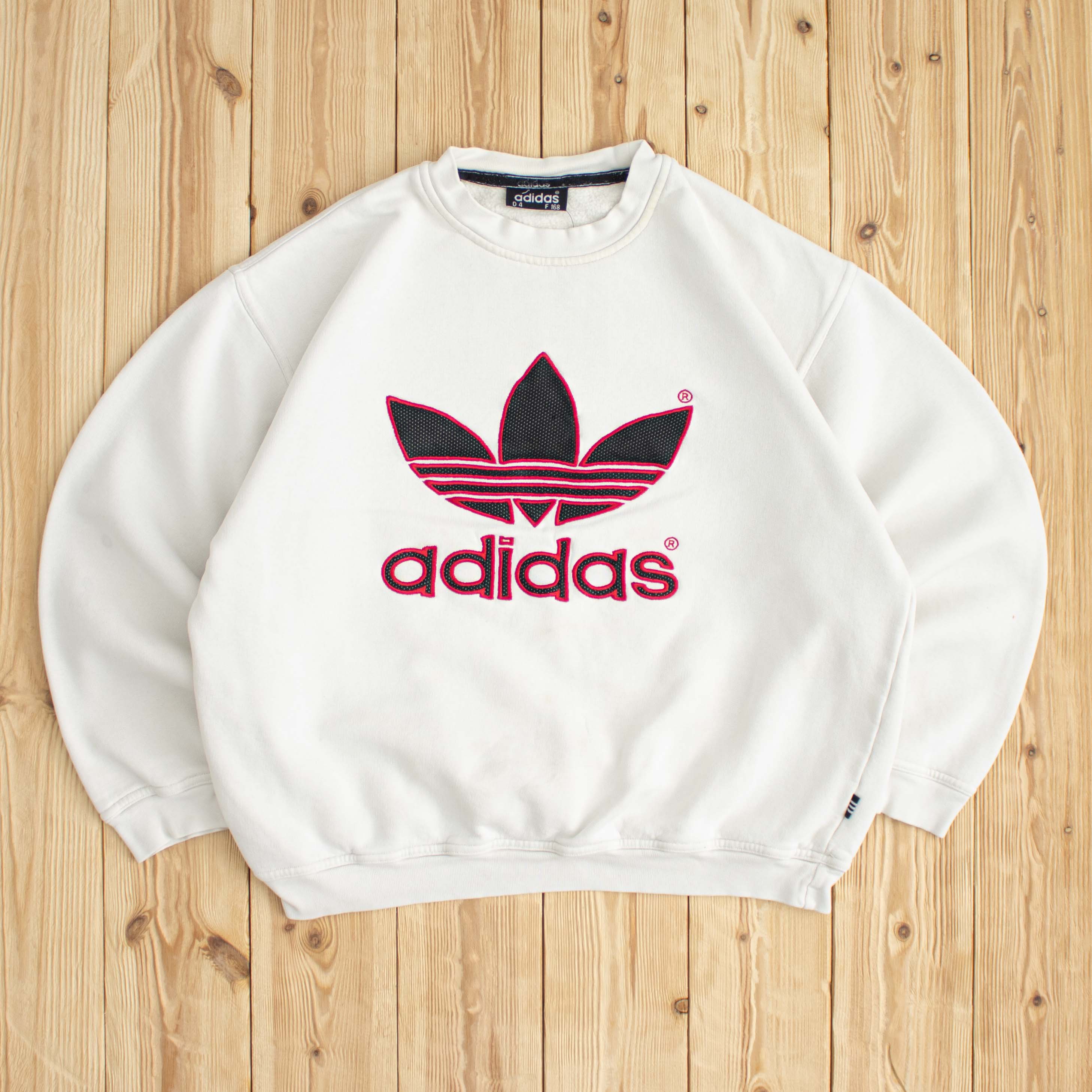 (S) Vintage Adidas Logo Embroidered Sweatshirt