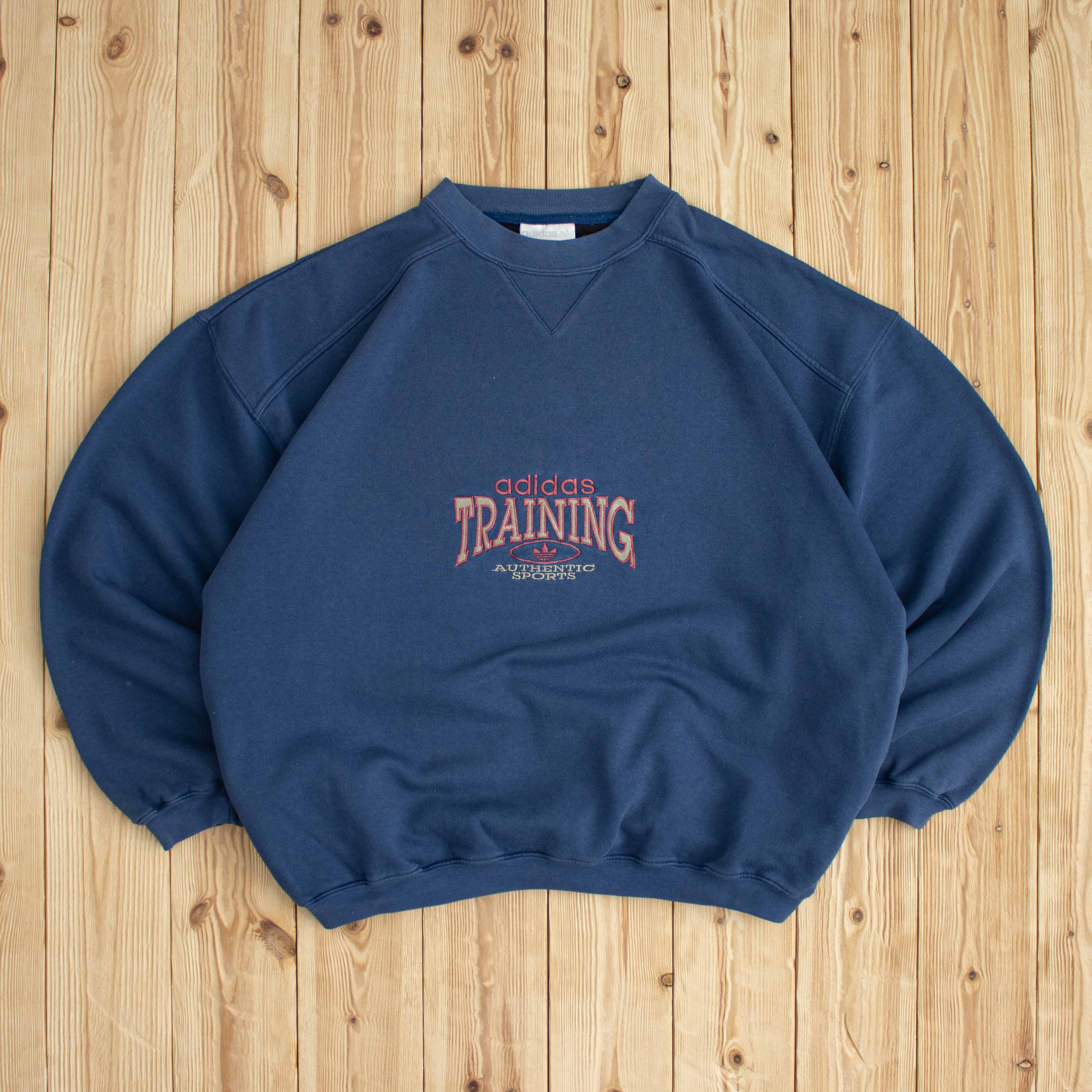 (L) Vintage Adidas Training Embroidered Sweatshirt