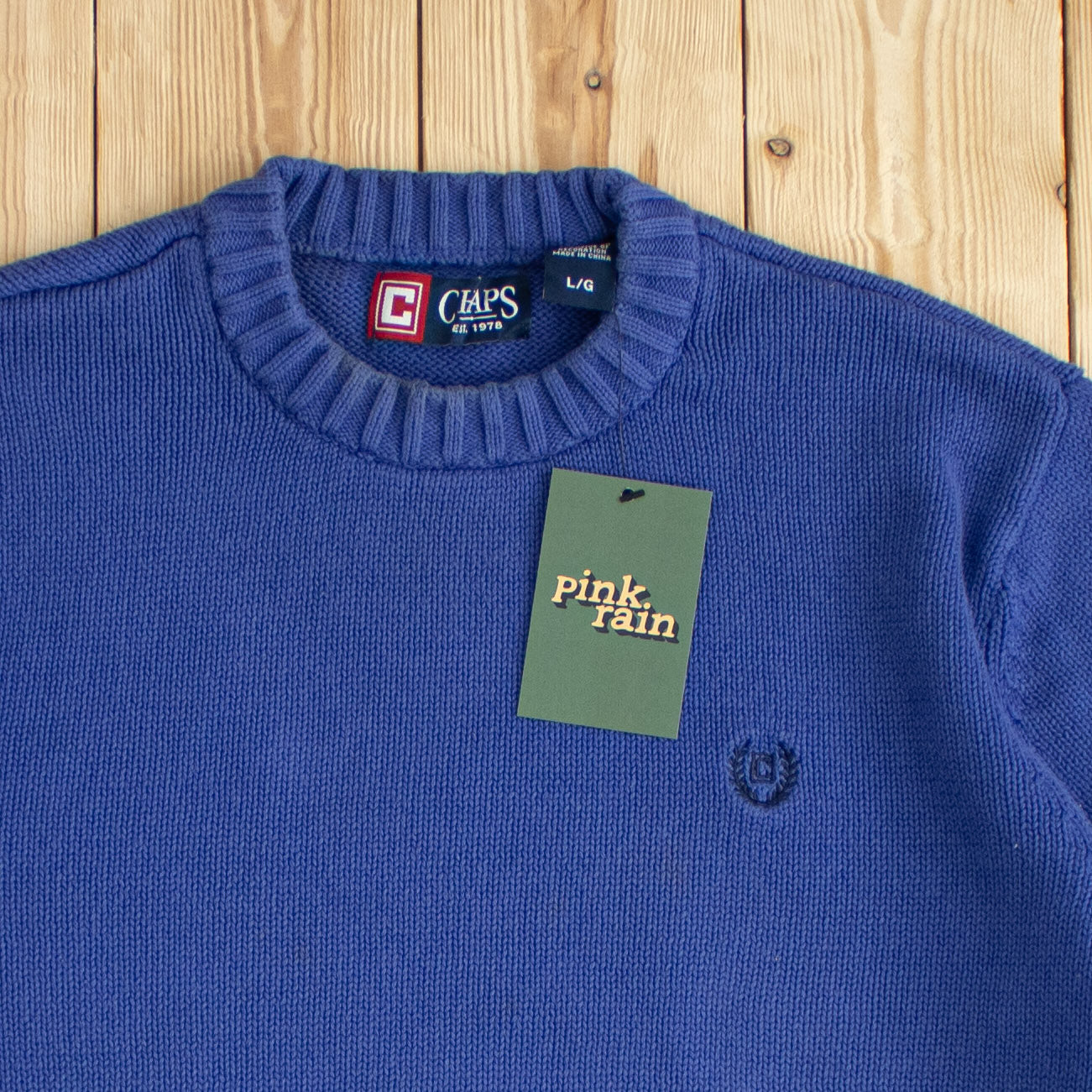 (S) Vintage Chaps Ralph Lauren Essential Embroidered Sweater