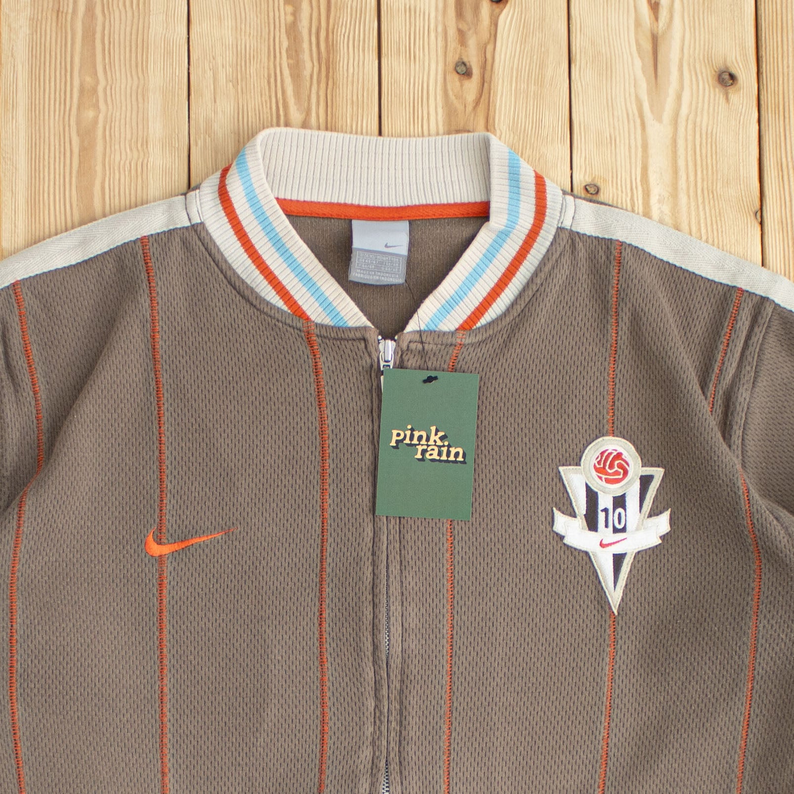 (M) Vintage Nike Embroidered Full-Zip Sweatshirt