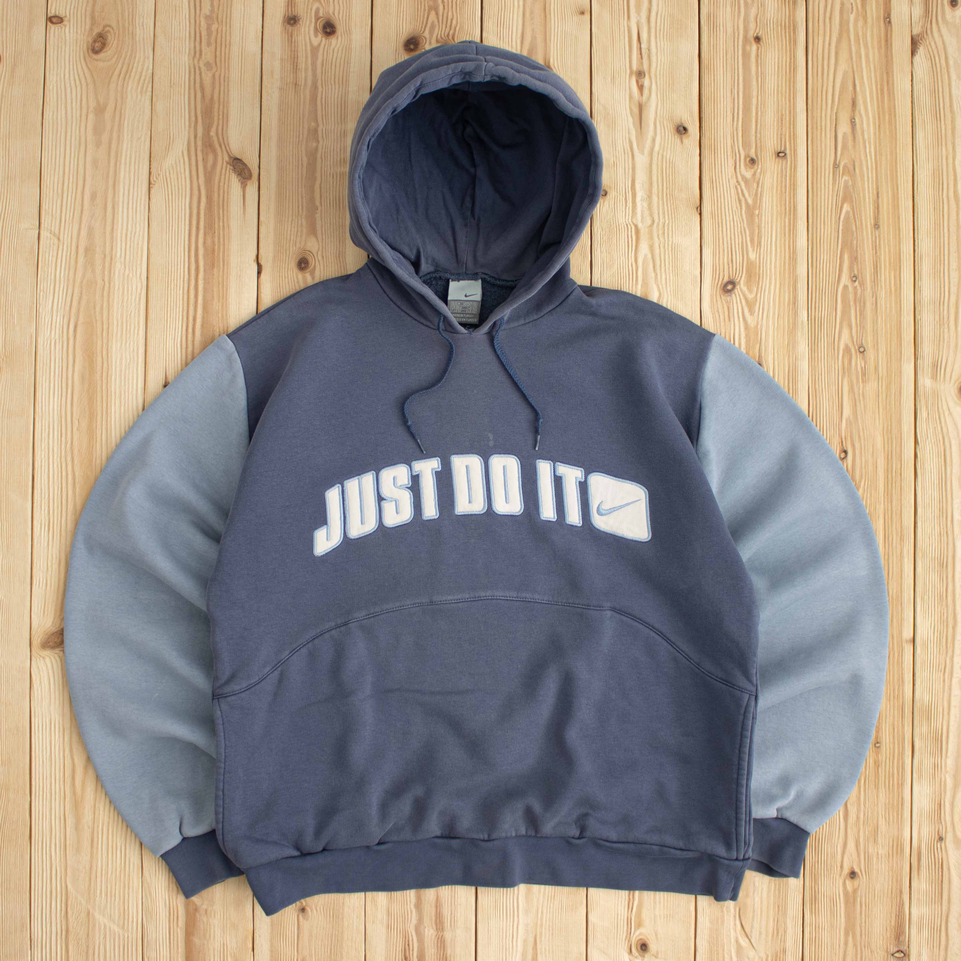 (S/M) Vintage Nike Just Do It Embroidered Hoodie