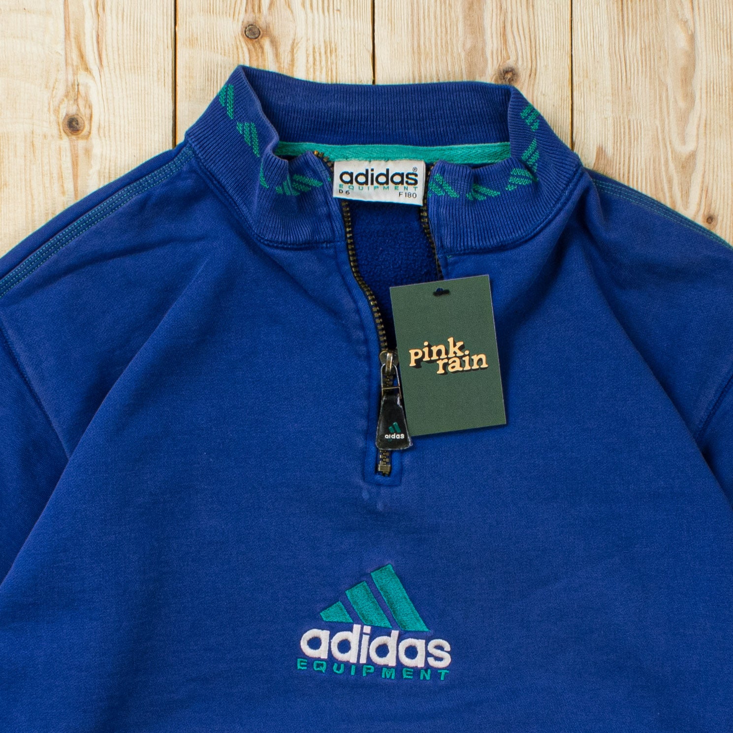 (S) Vintage Adidas Equipment Embroidered Quarter-Zip
