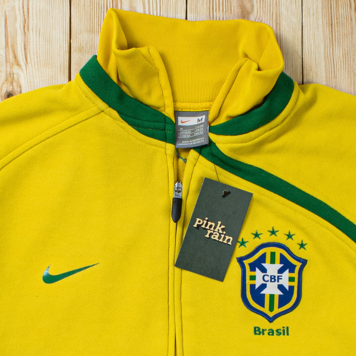 (S/M) 2008 Nike Brasil Embroidered Track Jacket/Sweatshirt
