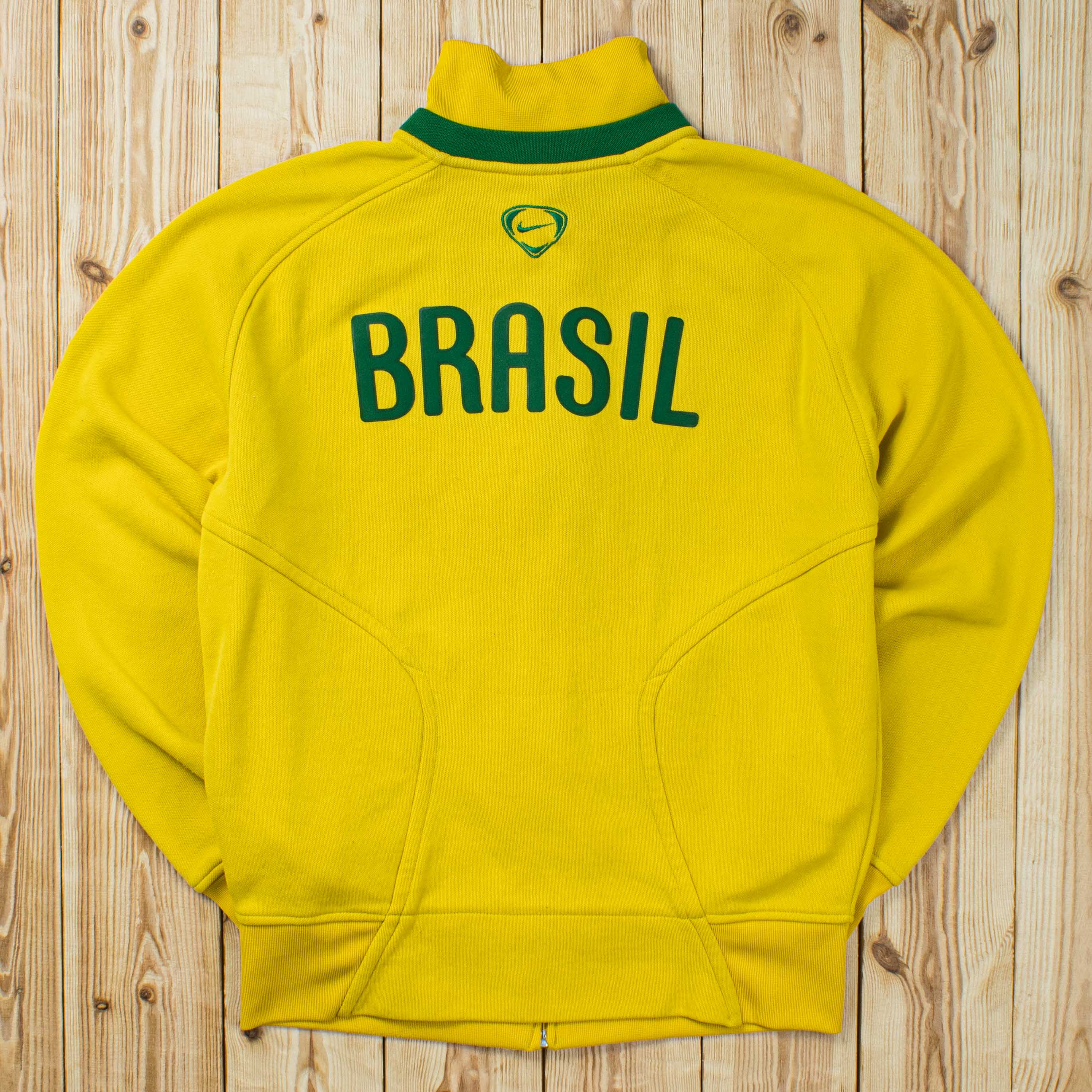(S/M) 2008 Nike Brasil Embroidered Track Jacket/Sweatshirt