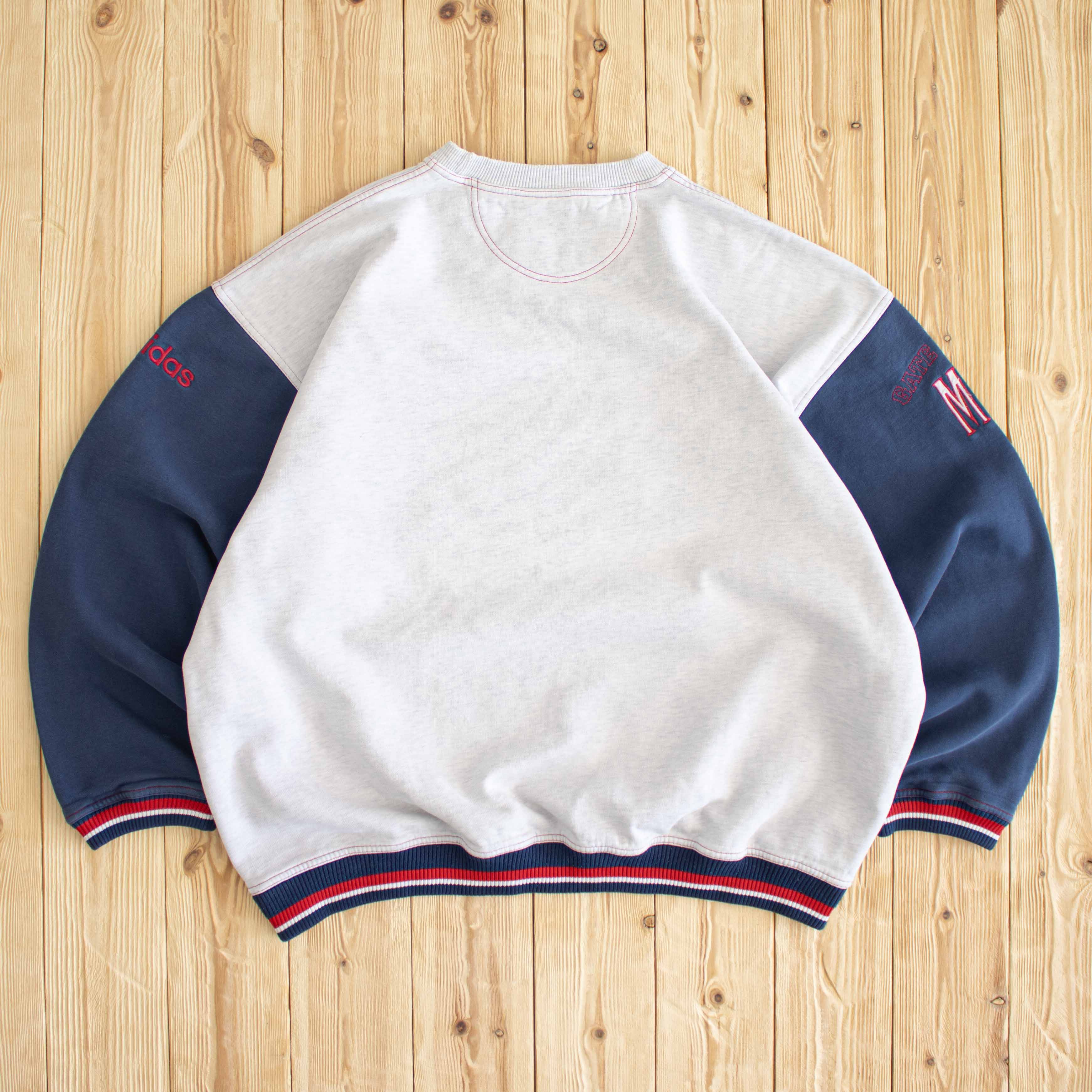 (L/XL) Vintage Adidas Olympics 'Citius Altius Fortius' Embroidered Sweatshirt