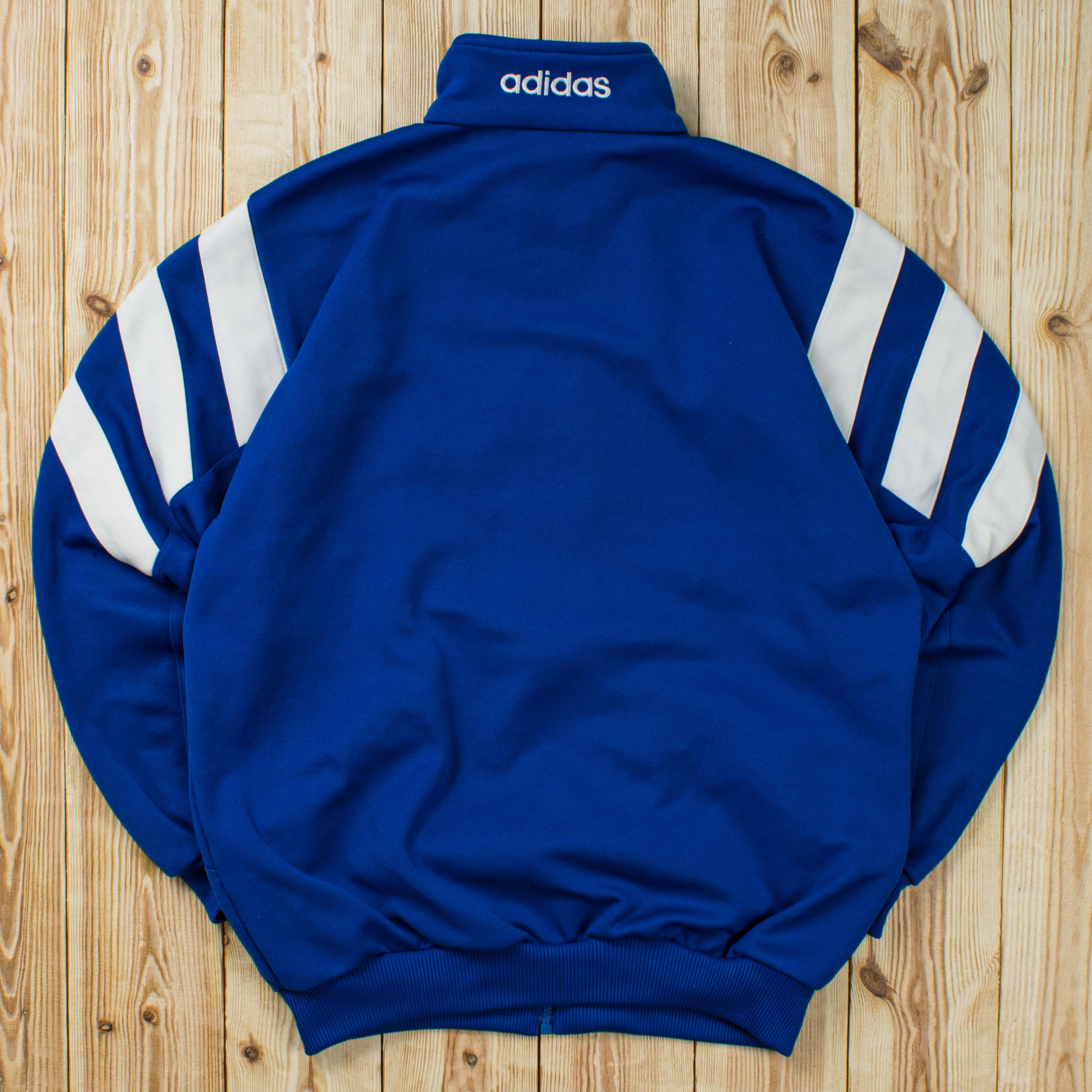 (M) 1996 Adidas F.C. Bayern Embroidered Full-Zip Sweatshirt