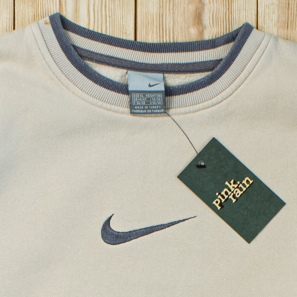 (XL) Vintage Nike Center Swoosh Embroidered Sweatshirt