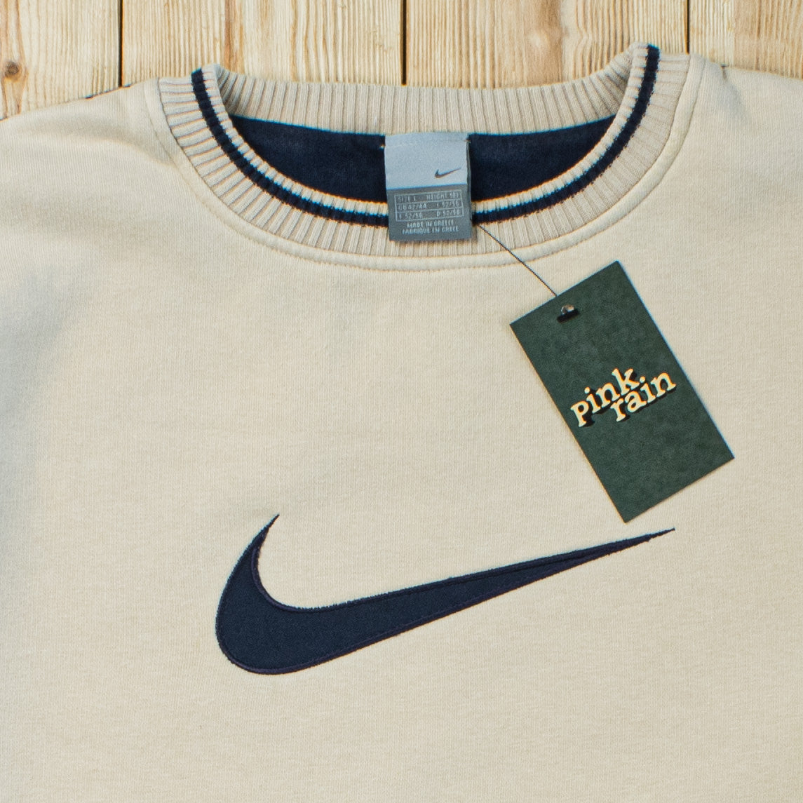 (L) Vintage Nike Swoosh Embroidered Sweatshirt