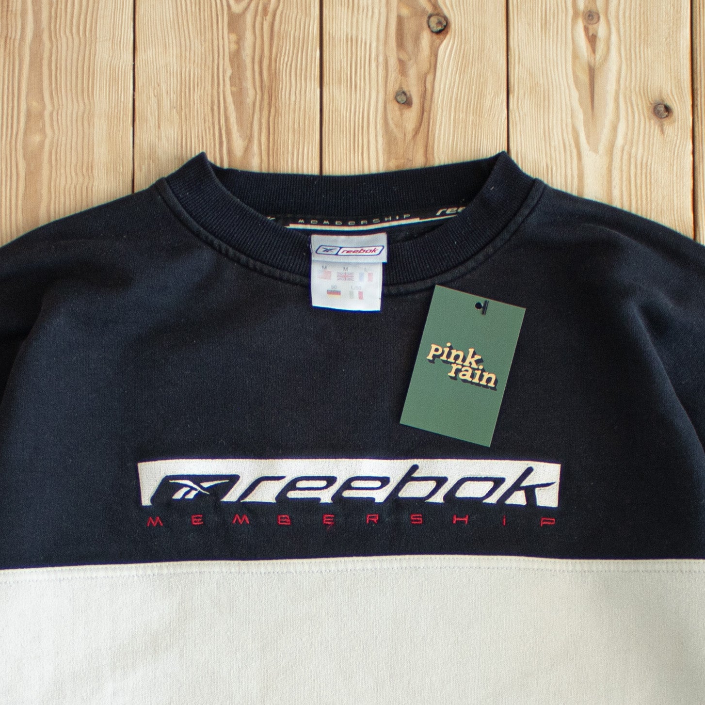 (M) Vintage Reebok Membership Embroidered Sweatshirt
