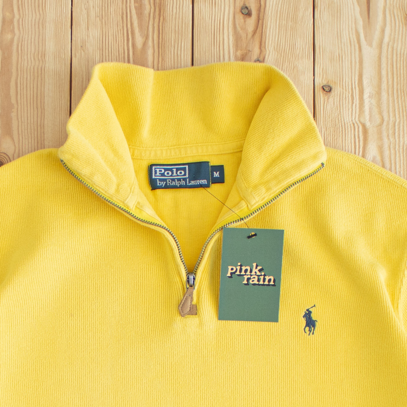 (S/M) Vintage Ralph Lauren Embroidered Quarter-Zip