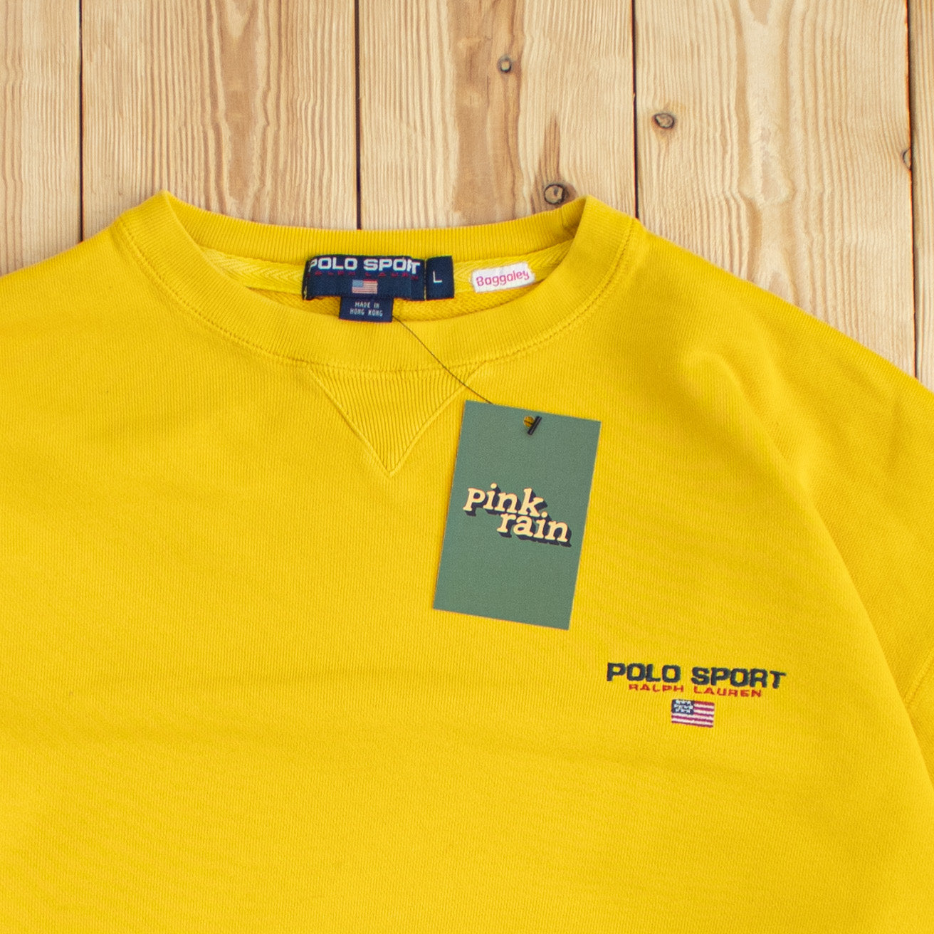 (S/M) Vintage Polo Sport Ralph Lauren Embroidered Sweatshirt