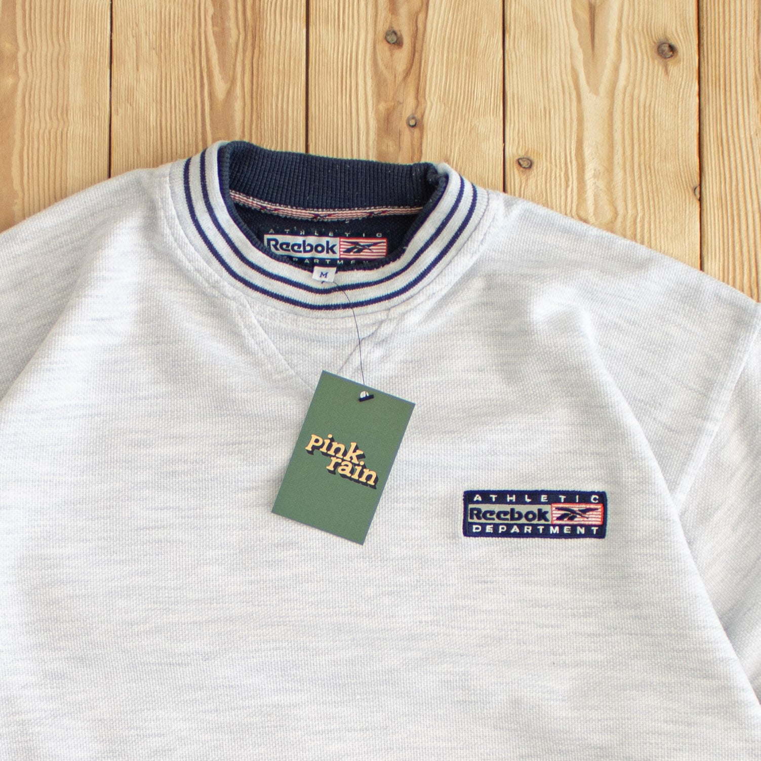 (M) Vintage Reebok Athletic Department Embroidered Sweatshirt