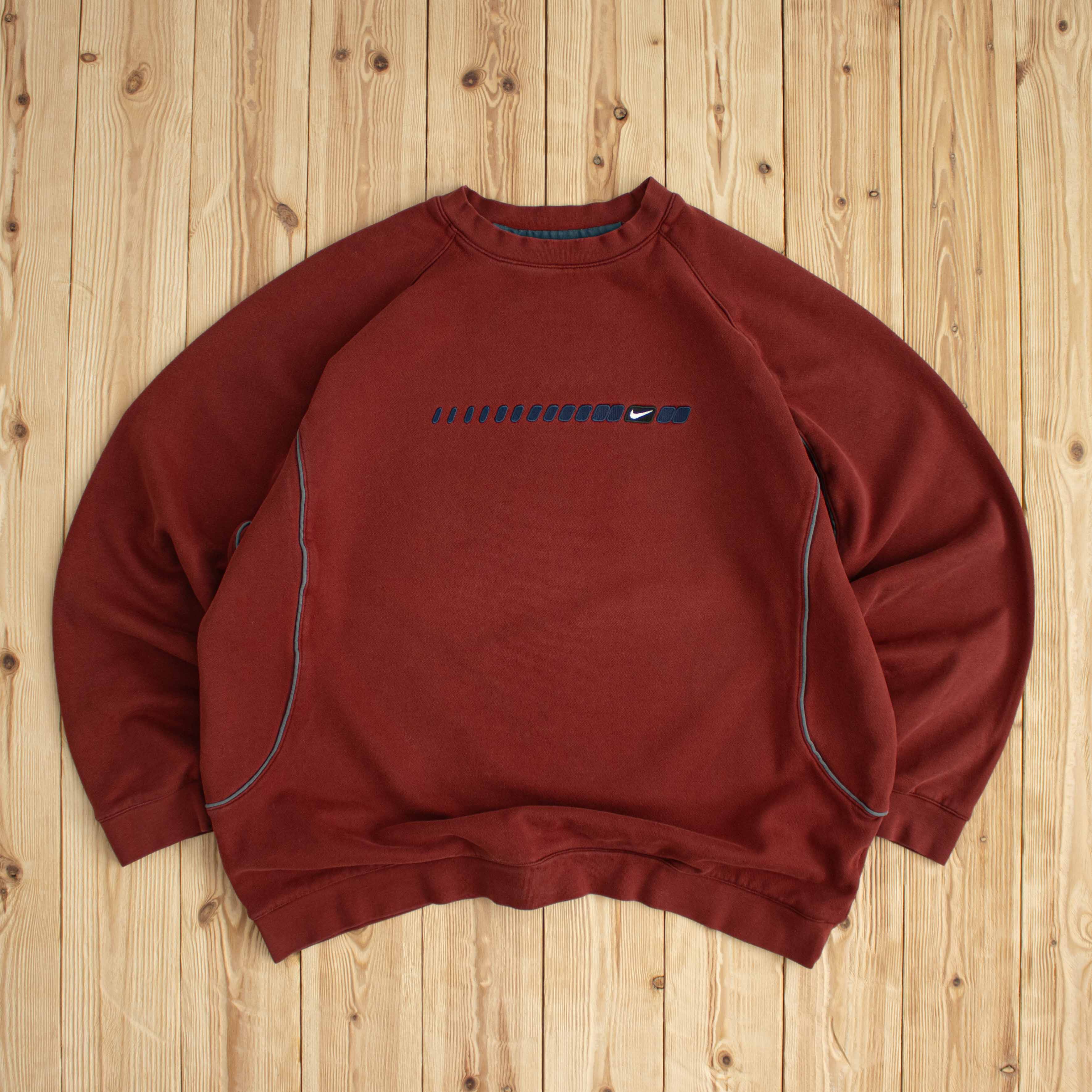 (L/XL) Vintage Nike Swoosh Embroidered Sweatshirt