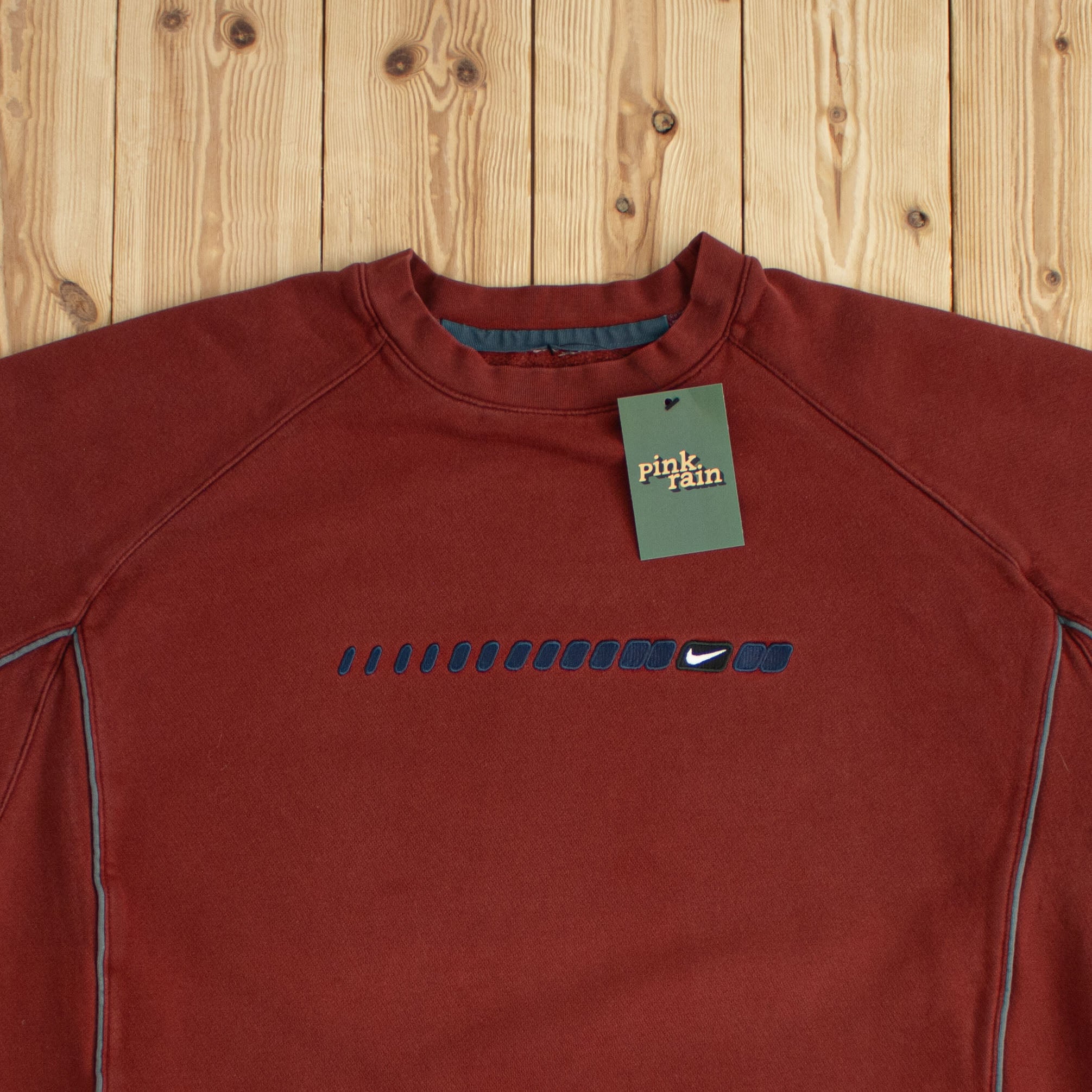 (L/XL) Vintage Nike Swoosh Embroidered Sweatshirt