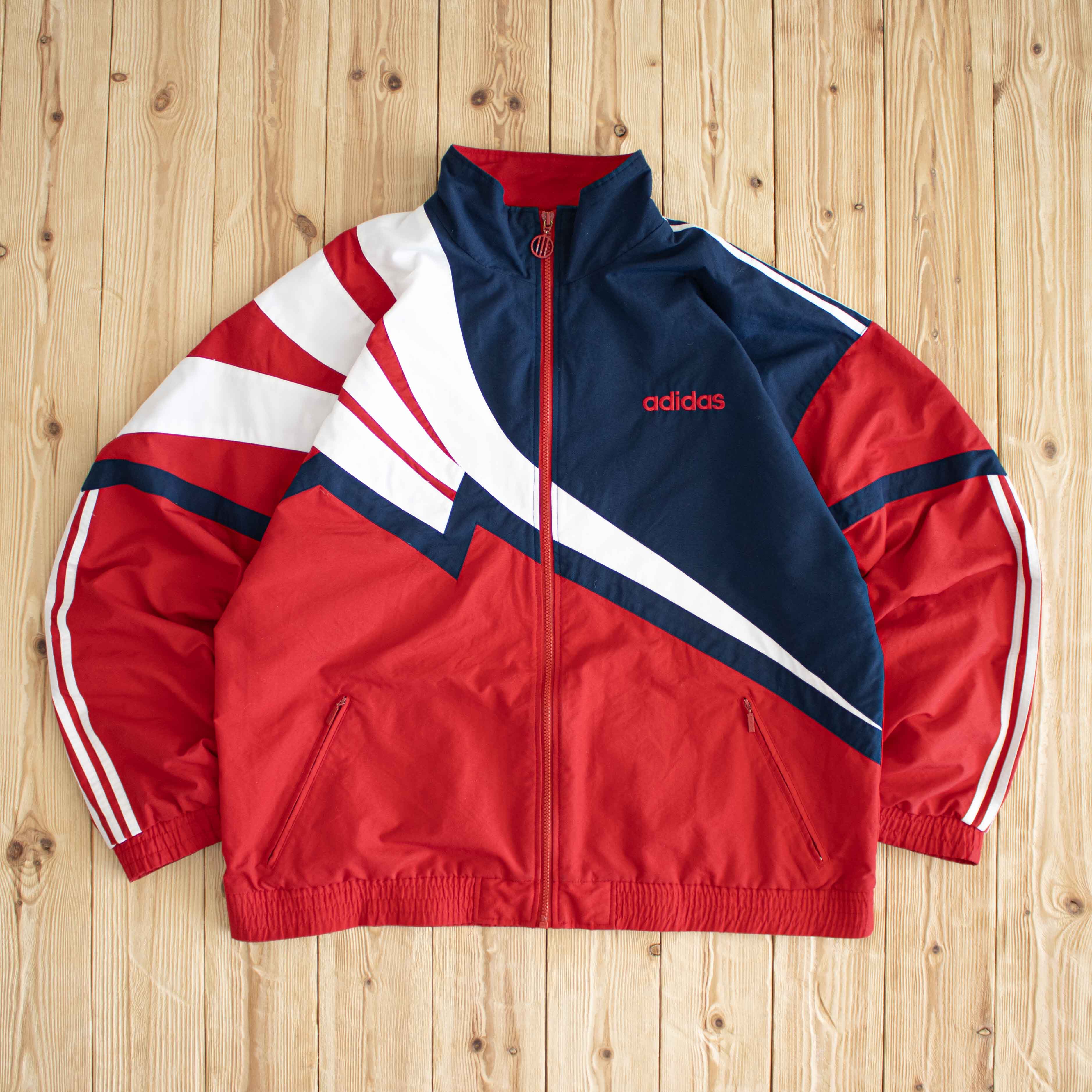 (XL) Vintage Adidas Embroidered Jacket