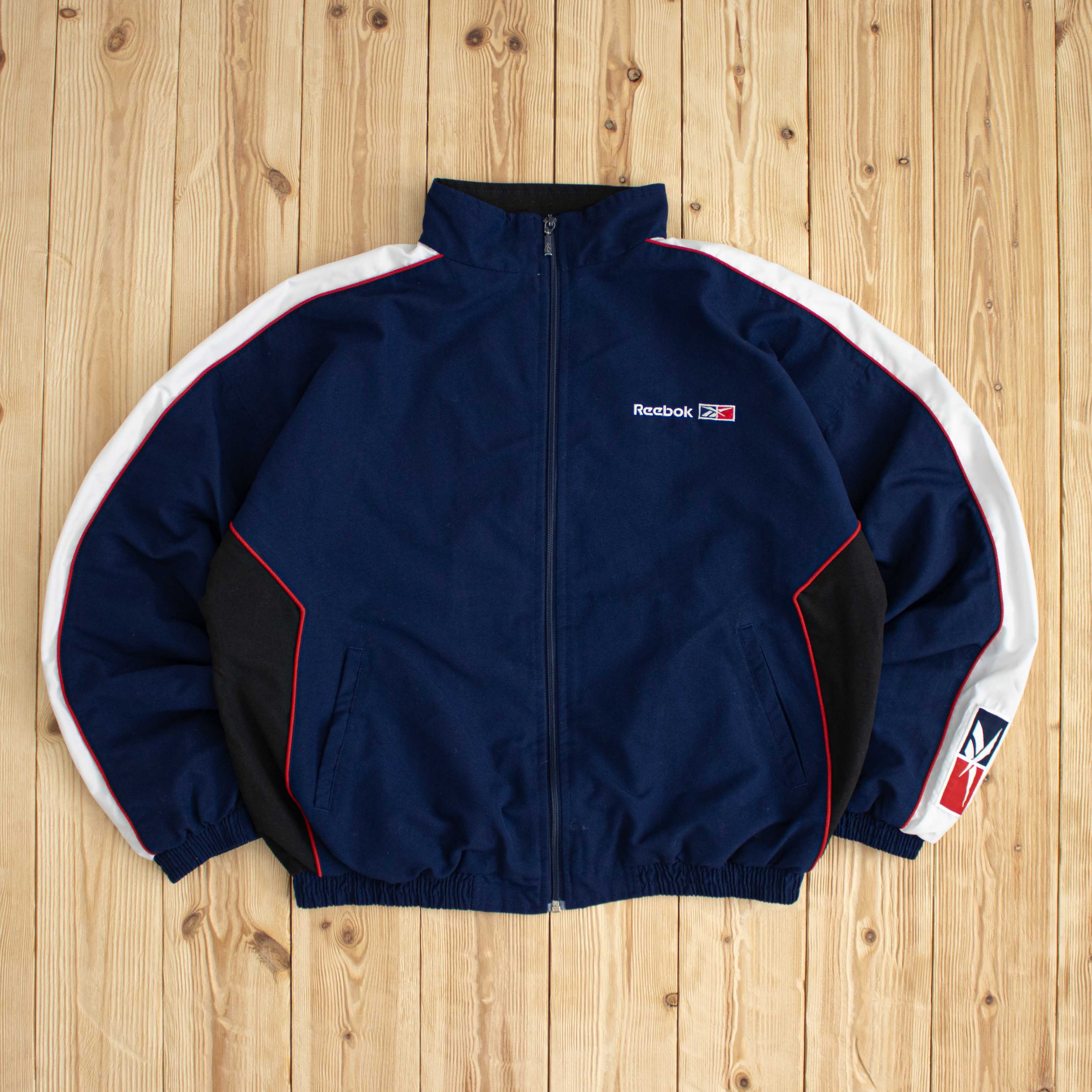 (S/M) Vintage Reebok Embroidered Jacket