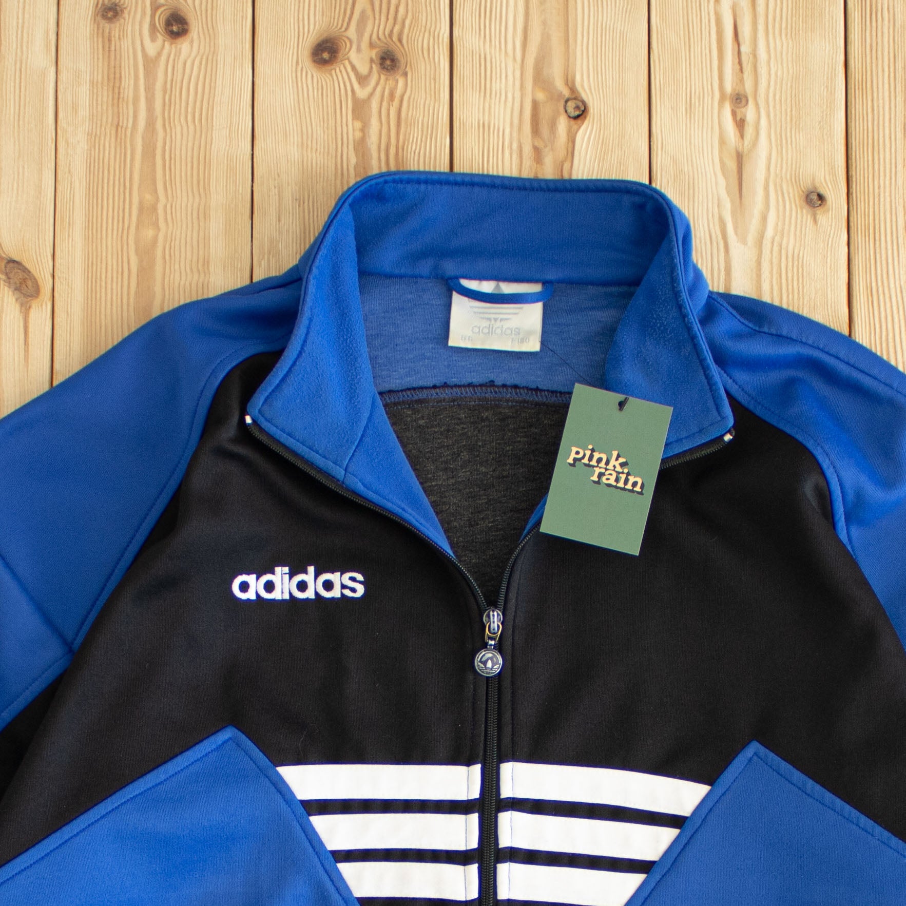 (M) Vintage Adidas Embroidered Full-Zip Sweatshirt