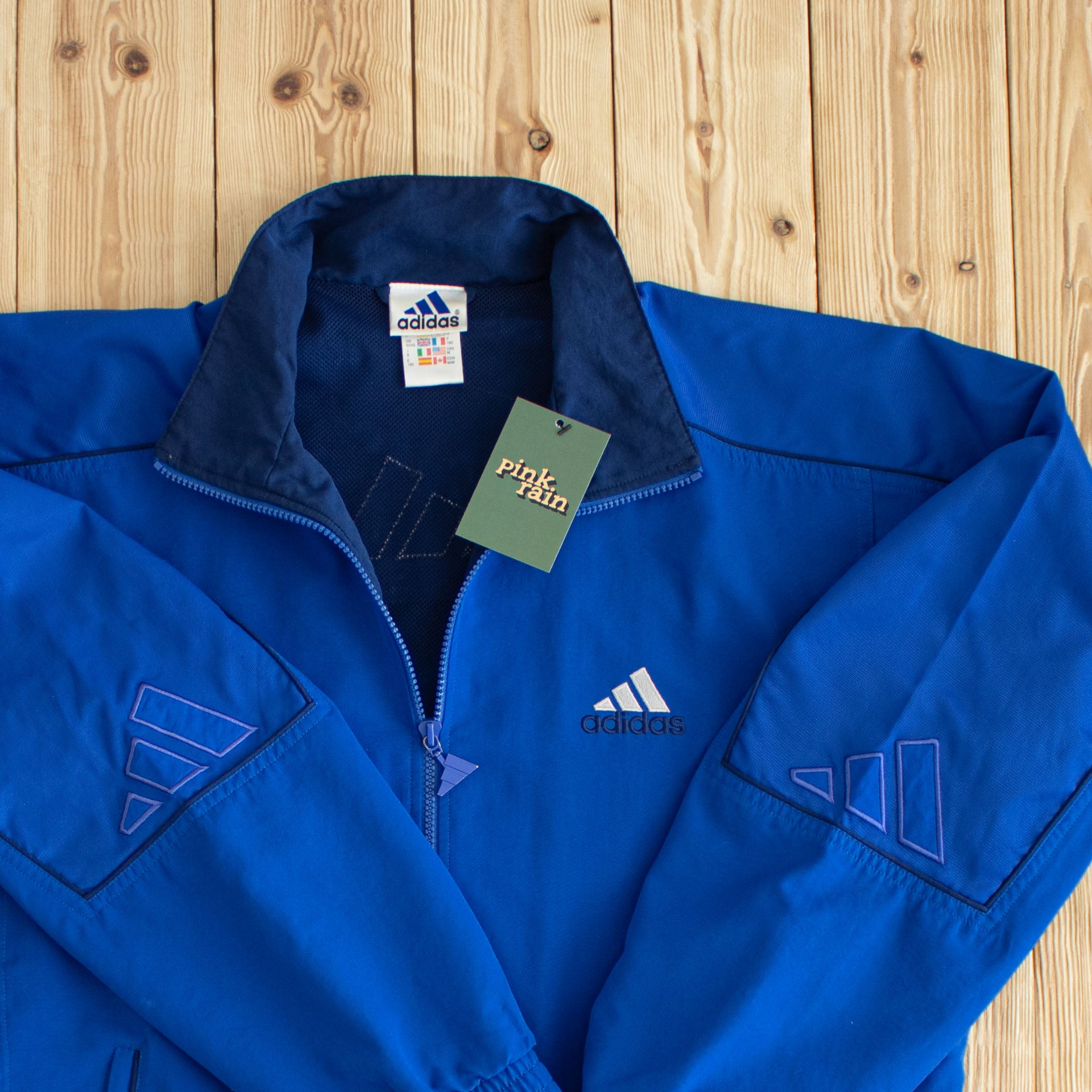 (M/L) Vintage Adidas Embroidered Jacket