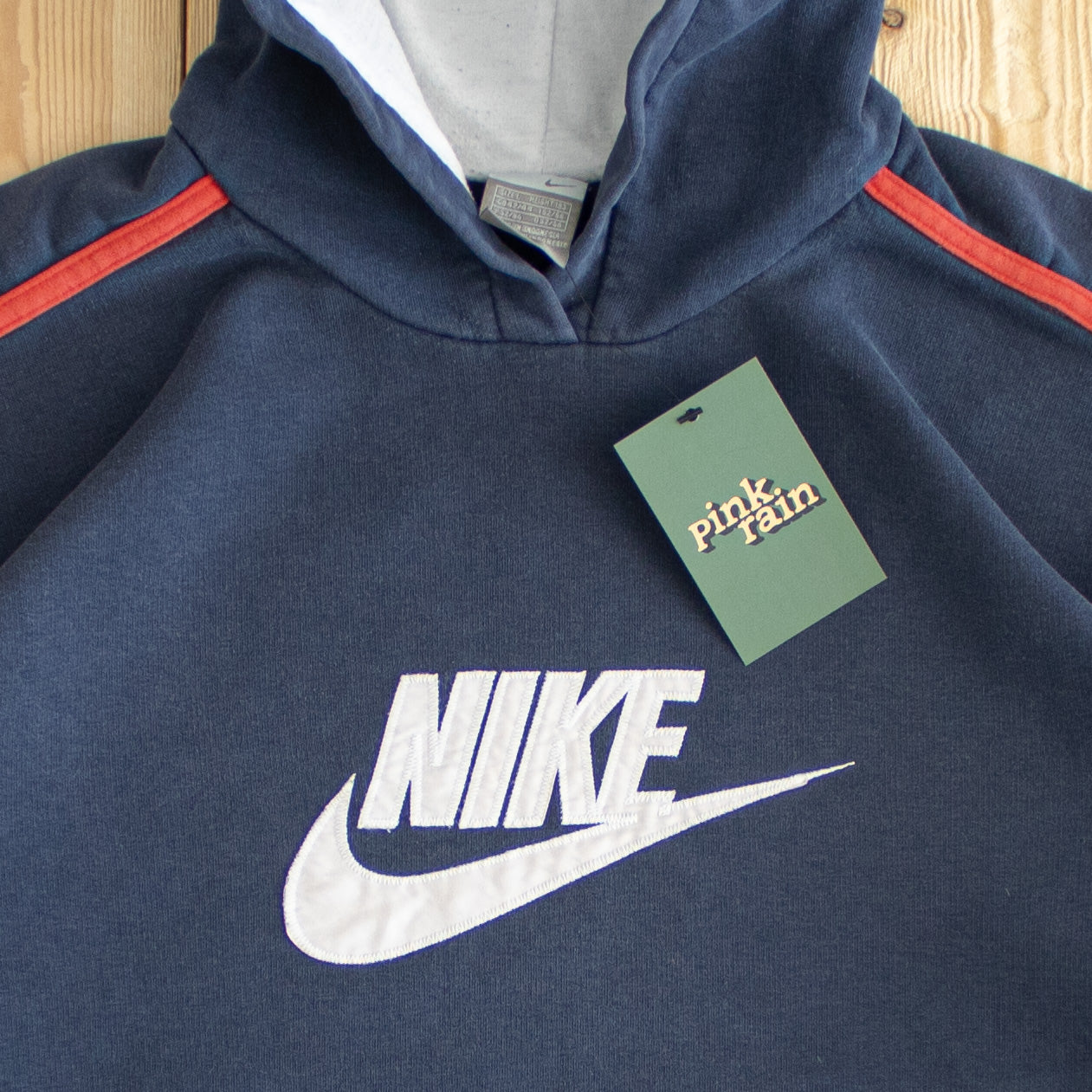 (M) Vintage Nike Logo Embroidered Hoodie