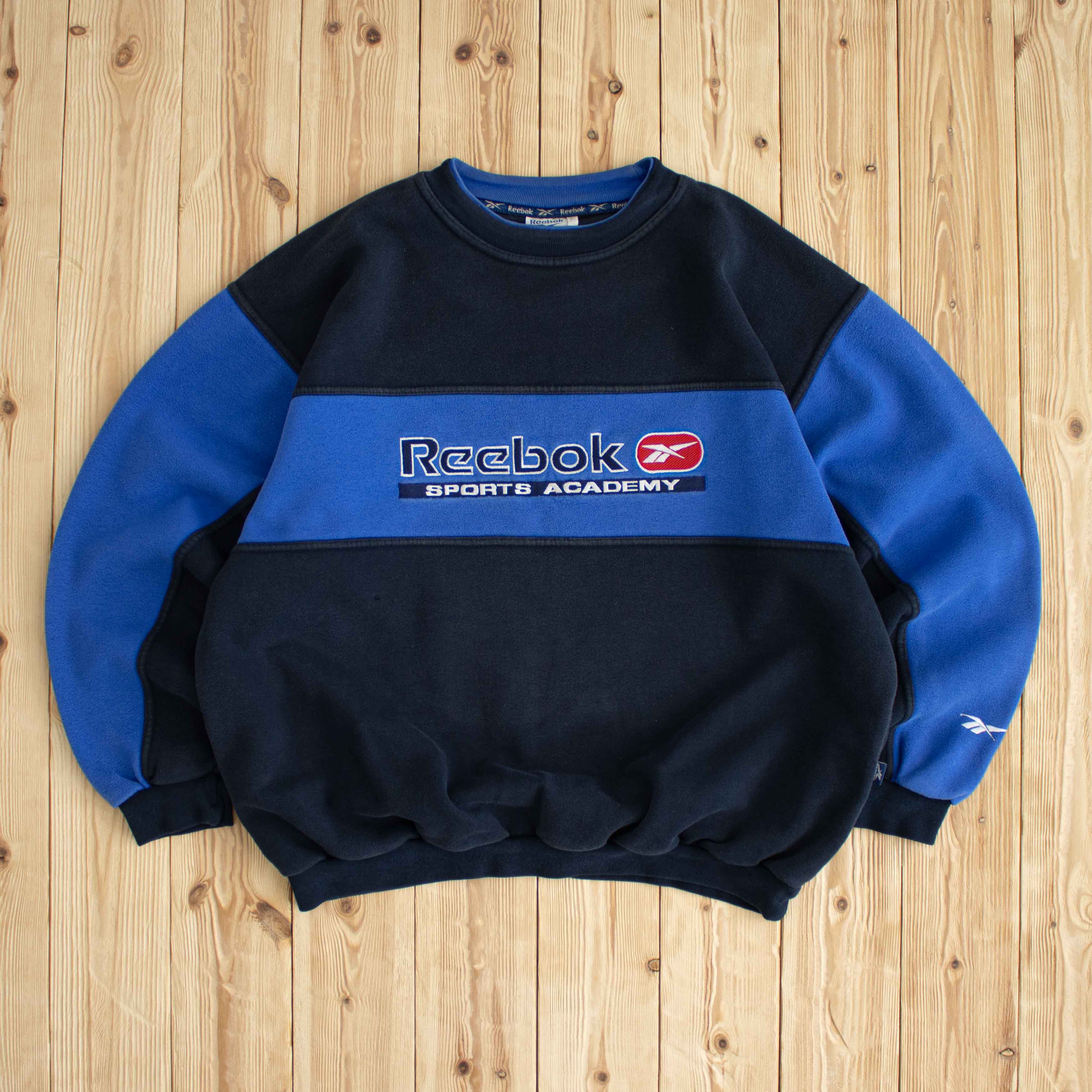 (L) Vintage Reebok Sports Academy Embroidered Sweatshirt