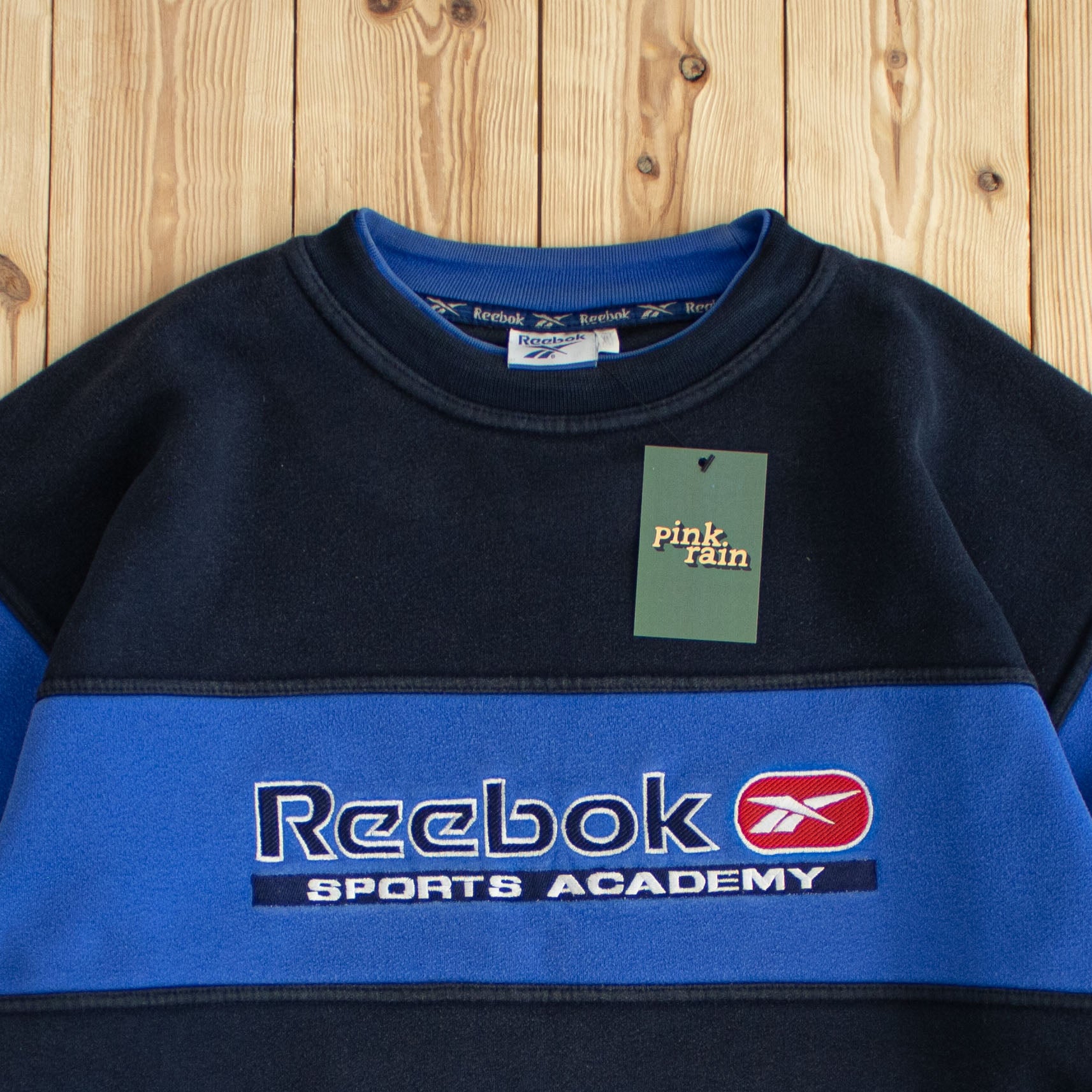 (L) Vintage Reebok Sports Academy Embroidered Sweatshirt