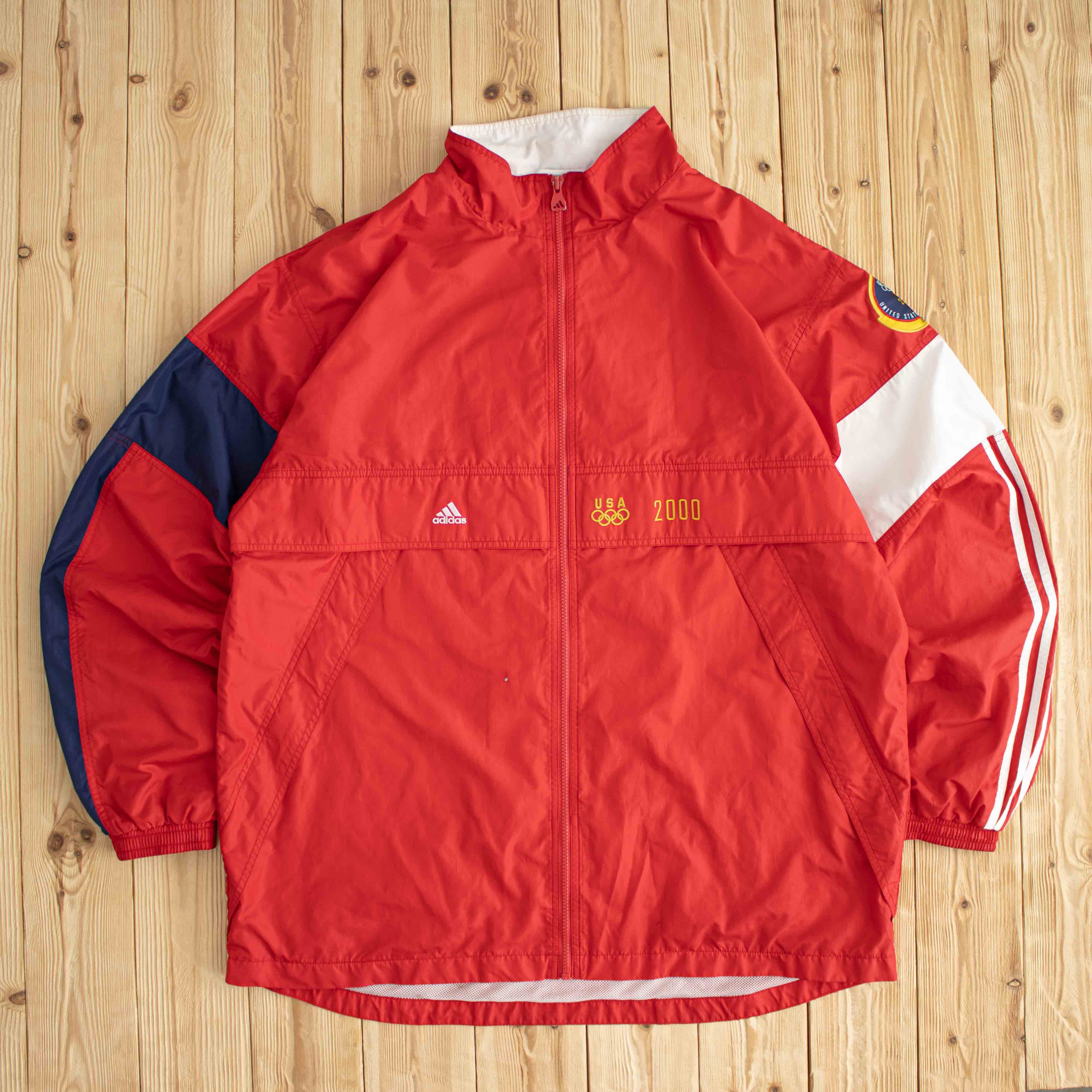 (XL/XXL) Vintage Adidas USA Olympics 2000 Embroidered Jacket